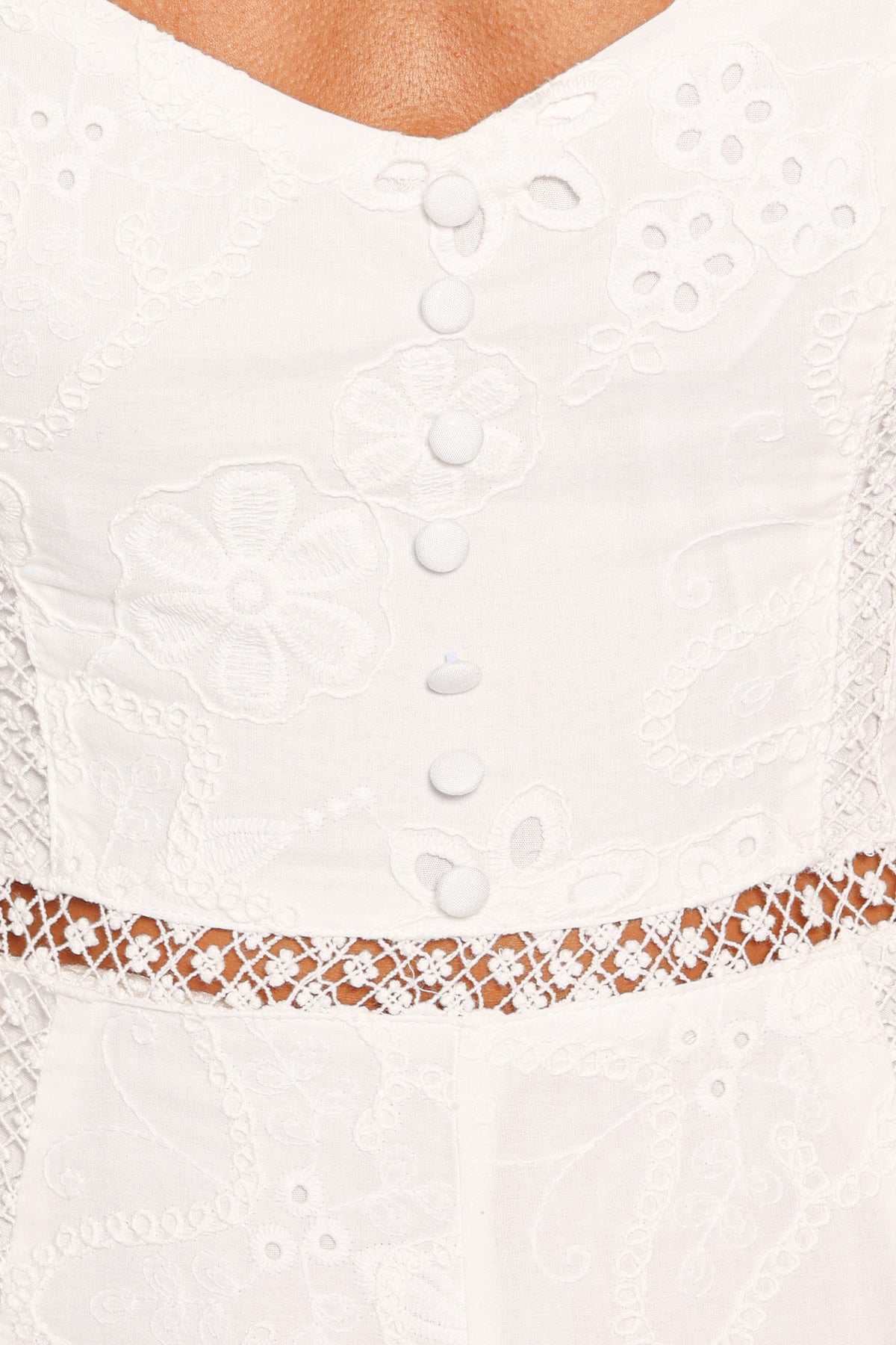Presley Romper in White Broderie – view 6 of 6
