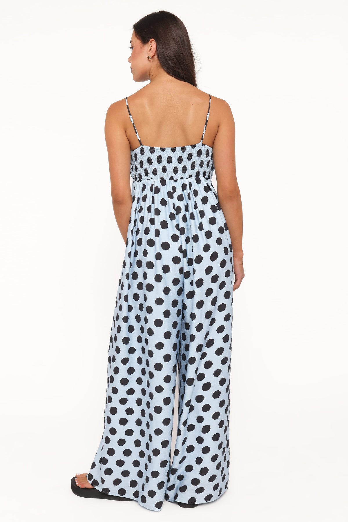 Pricilla Jumpsuit in Blue Polka Dot – view 4 of 5