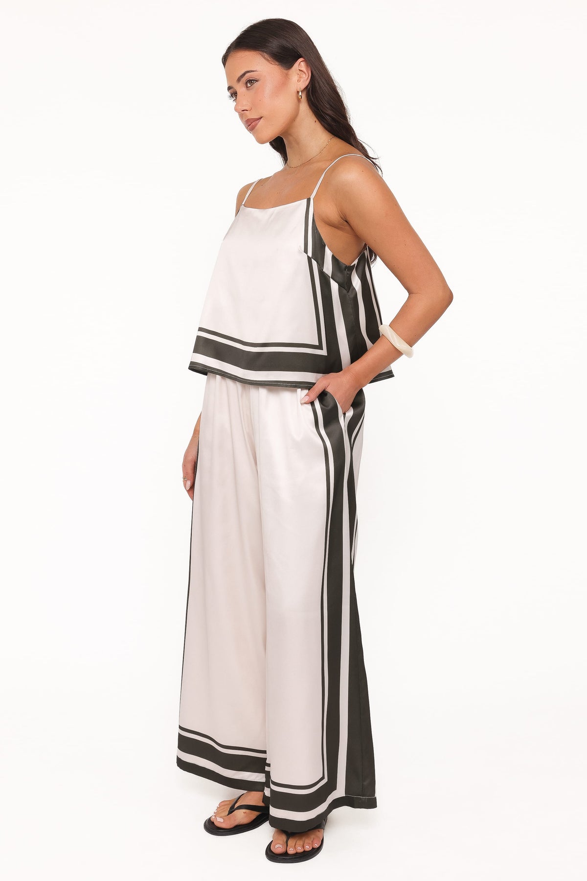 Caelia Pant Set in Beige Olive – view 3 of 7