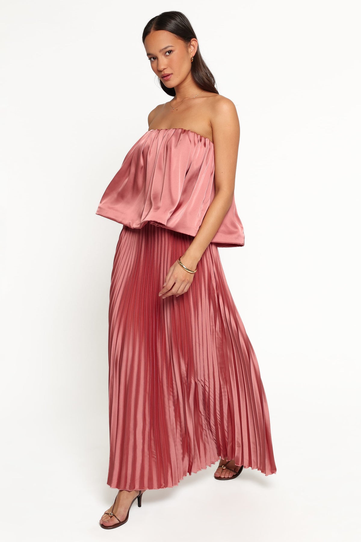 Dorado Pleated Skirt Set in Dusty Rose – view 4 of 7