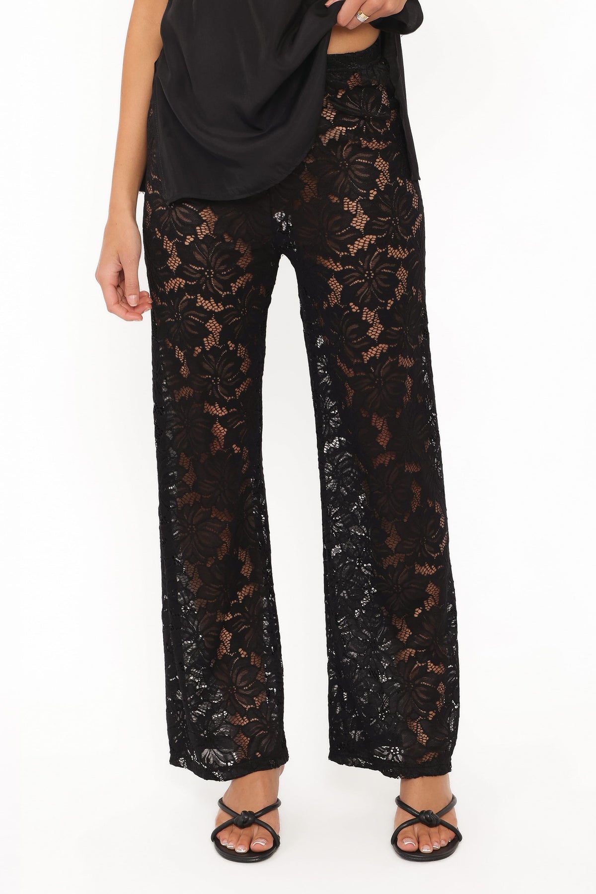 Ethel Lace Pant Set in Black – view 6 of 7