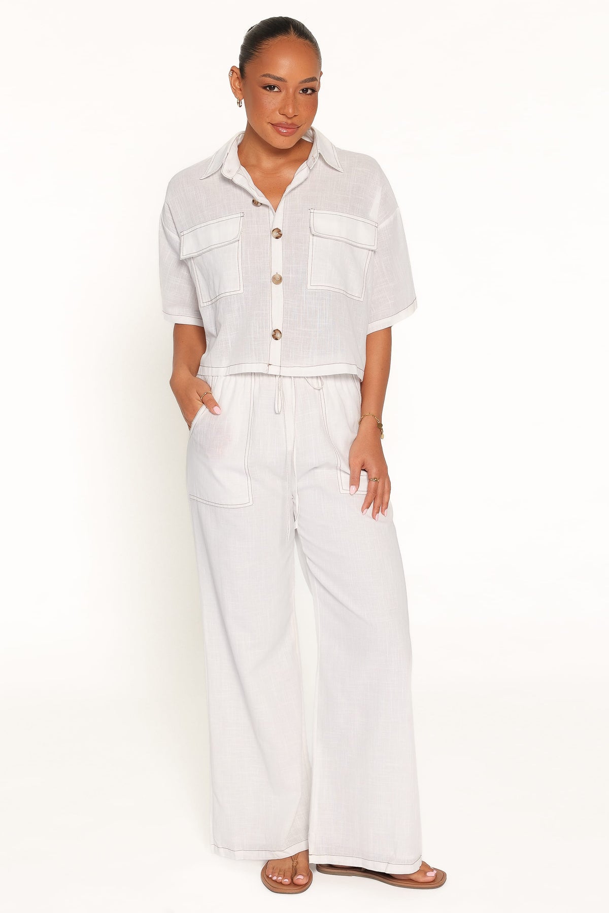 Jill Pant Set in White – view 1 of 6