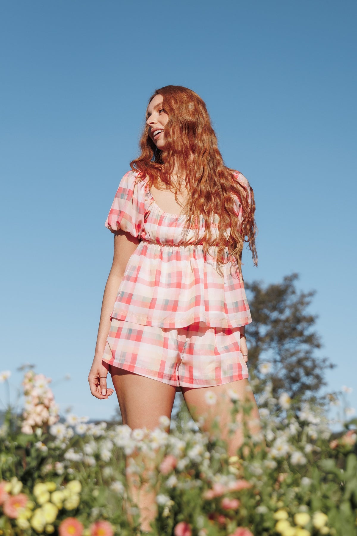 Julia Set in Pink Picnic Plaid – view 1 of 9
