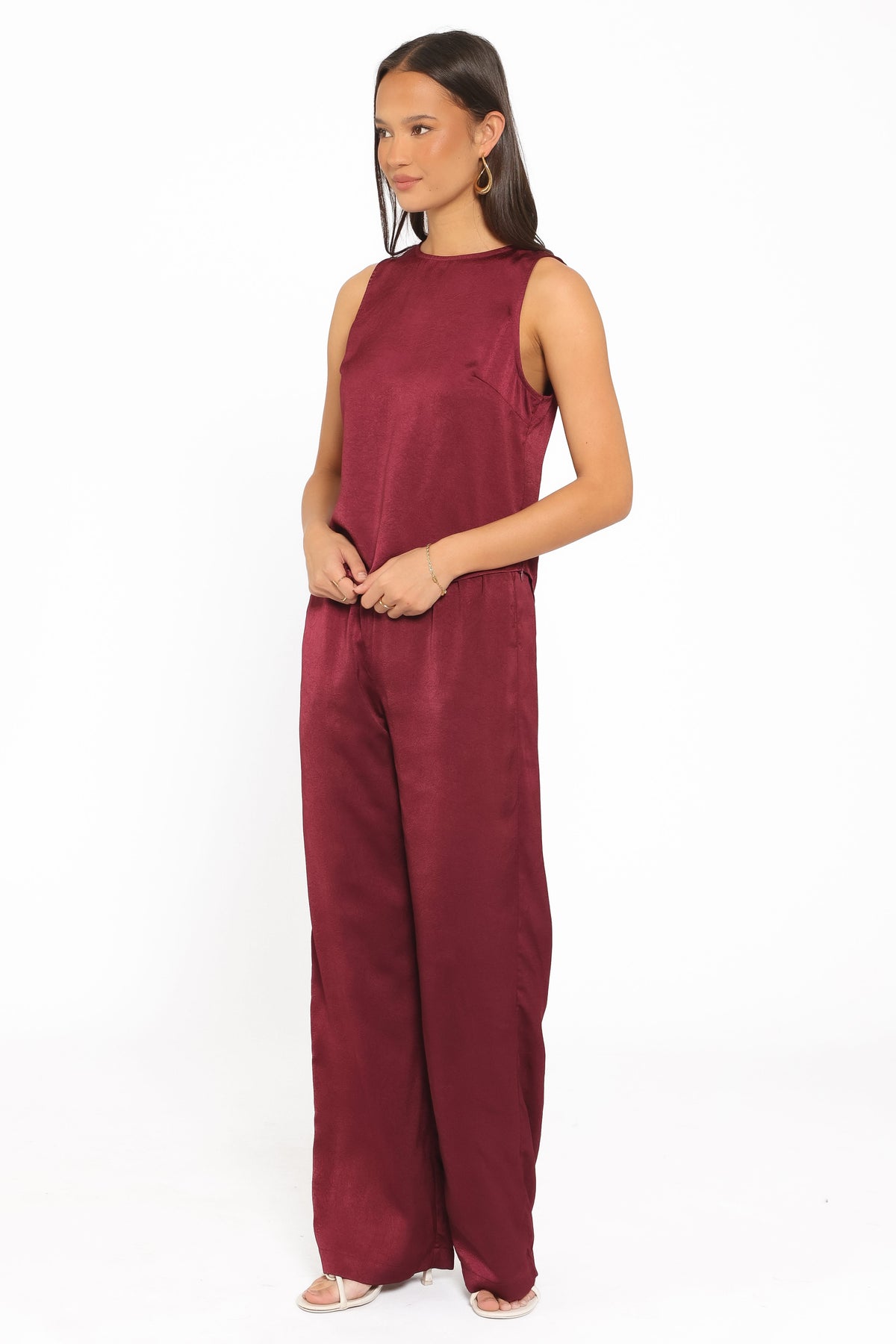 Lira Pant Set in Dark Cherry – view 3 of 7