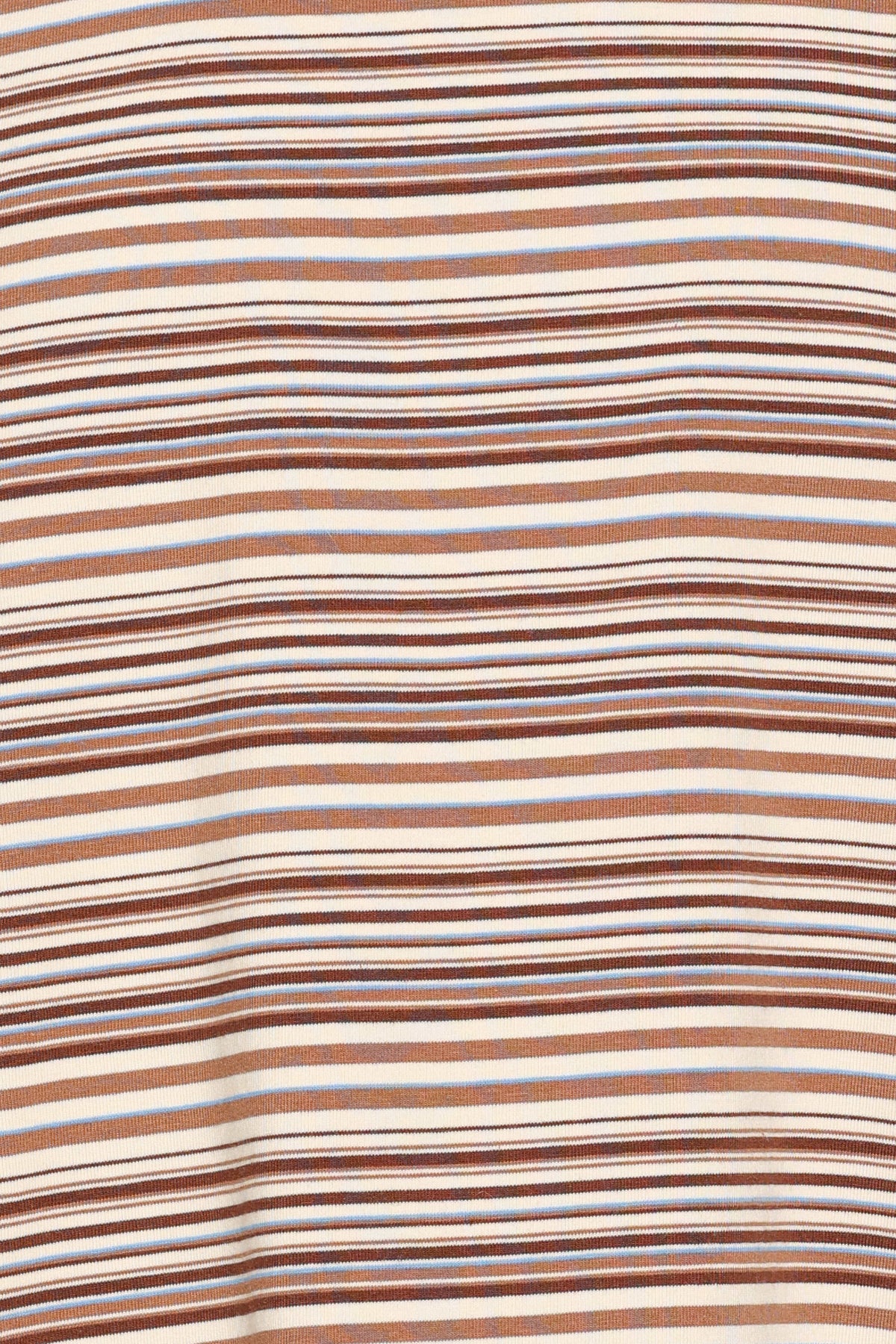 Silvia Knit Short Set in Chocolate Brown Stripe – view 8 of 8