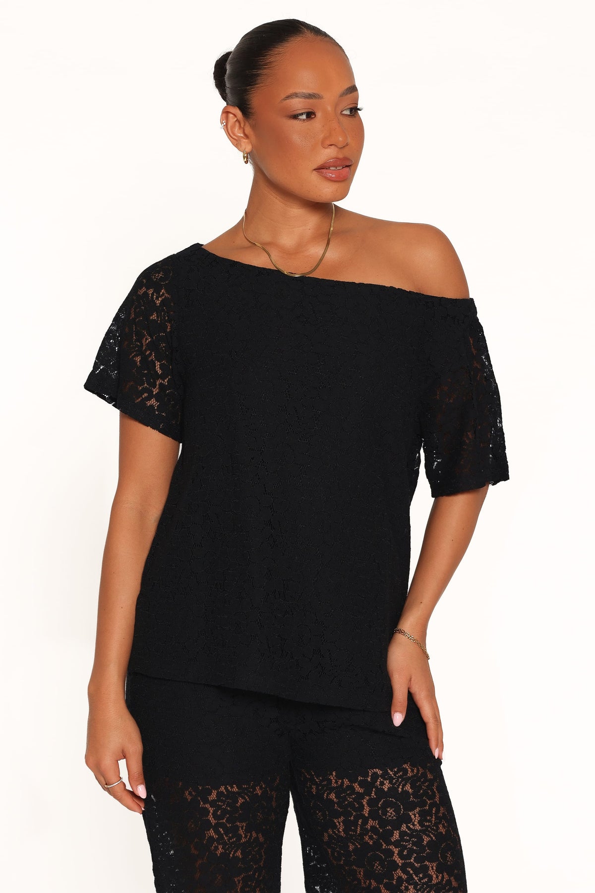 Tucker Lace Pant Set in Black – view 2 of 7