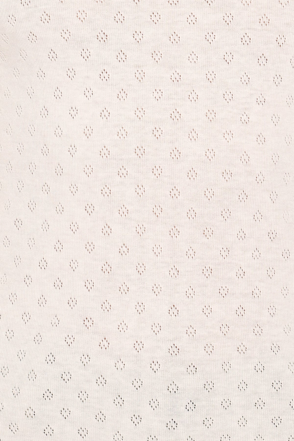 Darla Pointelle Baby Tee in White – view 7 of 8