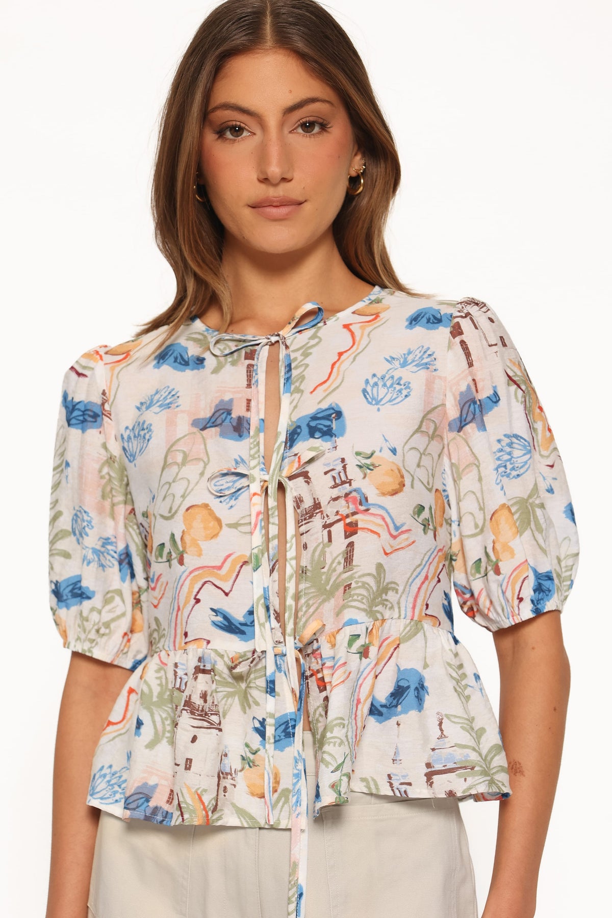 Dory Top in White Multi – view 1 of 6