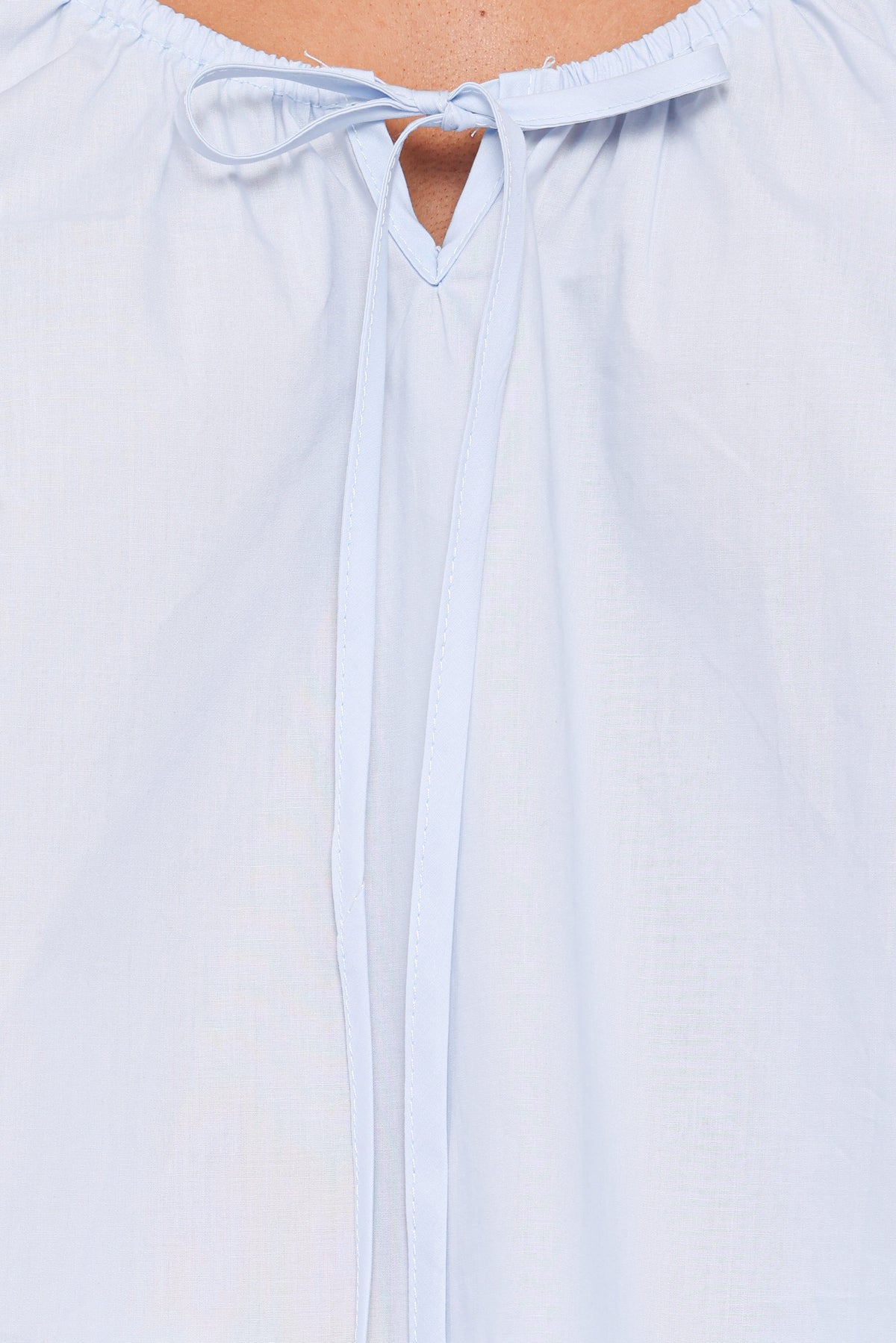 Lawrence Tie Scoop Top in Light Blue – view 6 of 6