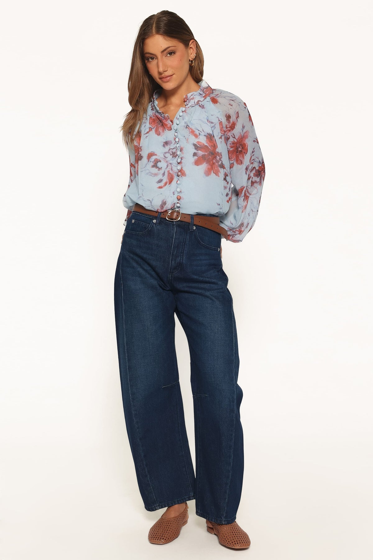 Marni Top in Blue Floral – view 5 of 6