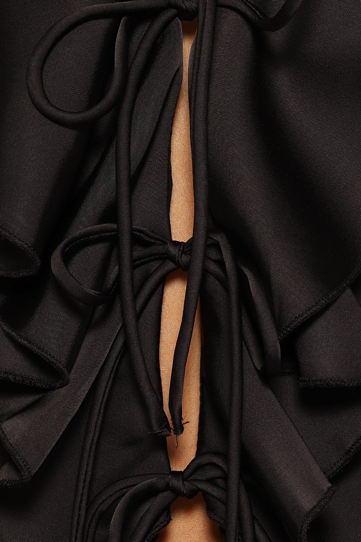 Orelia Ruffle Front Top in Black – view 6 of 6