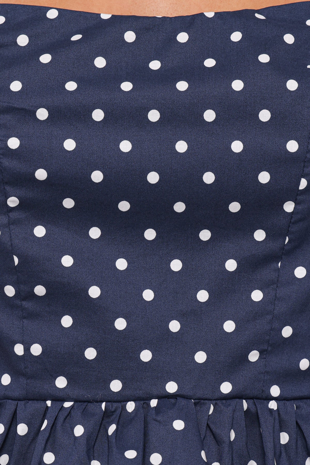 Paula Open Tie Back Top in Navy – view 6 of 6