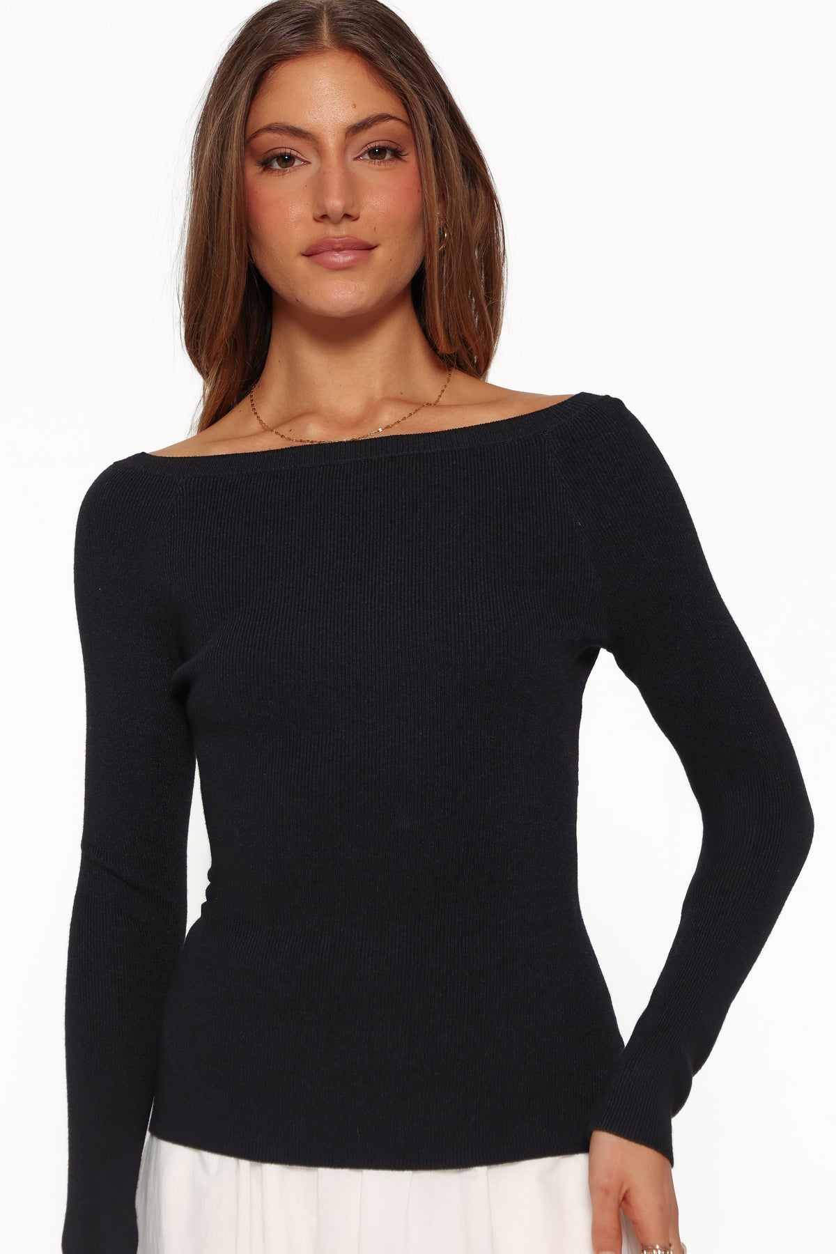 Presley Knit Top in Black – view 2 of 6