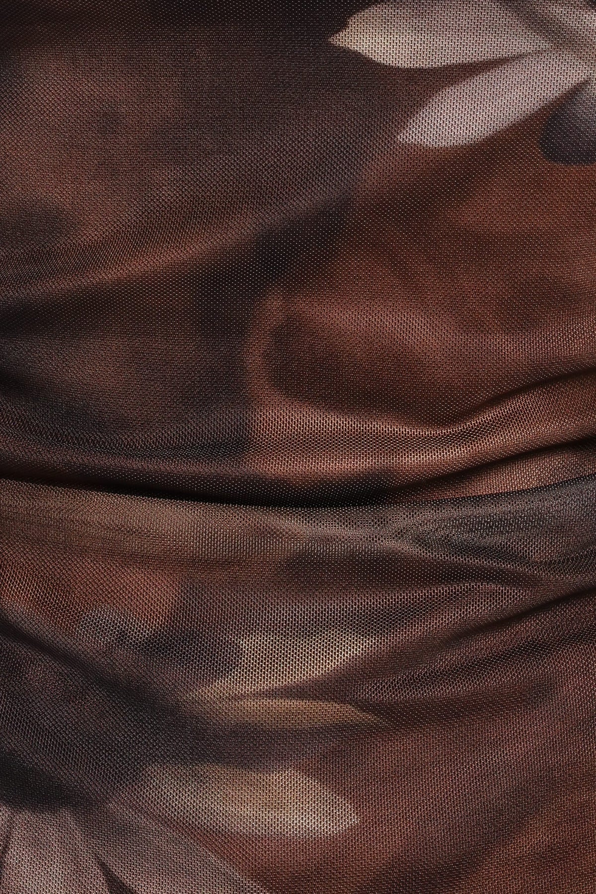 Sayber Mesh Top in Brown Floral – view 6 of 6
