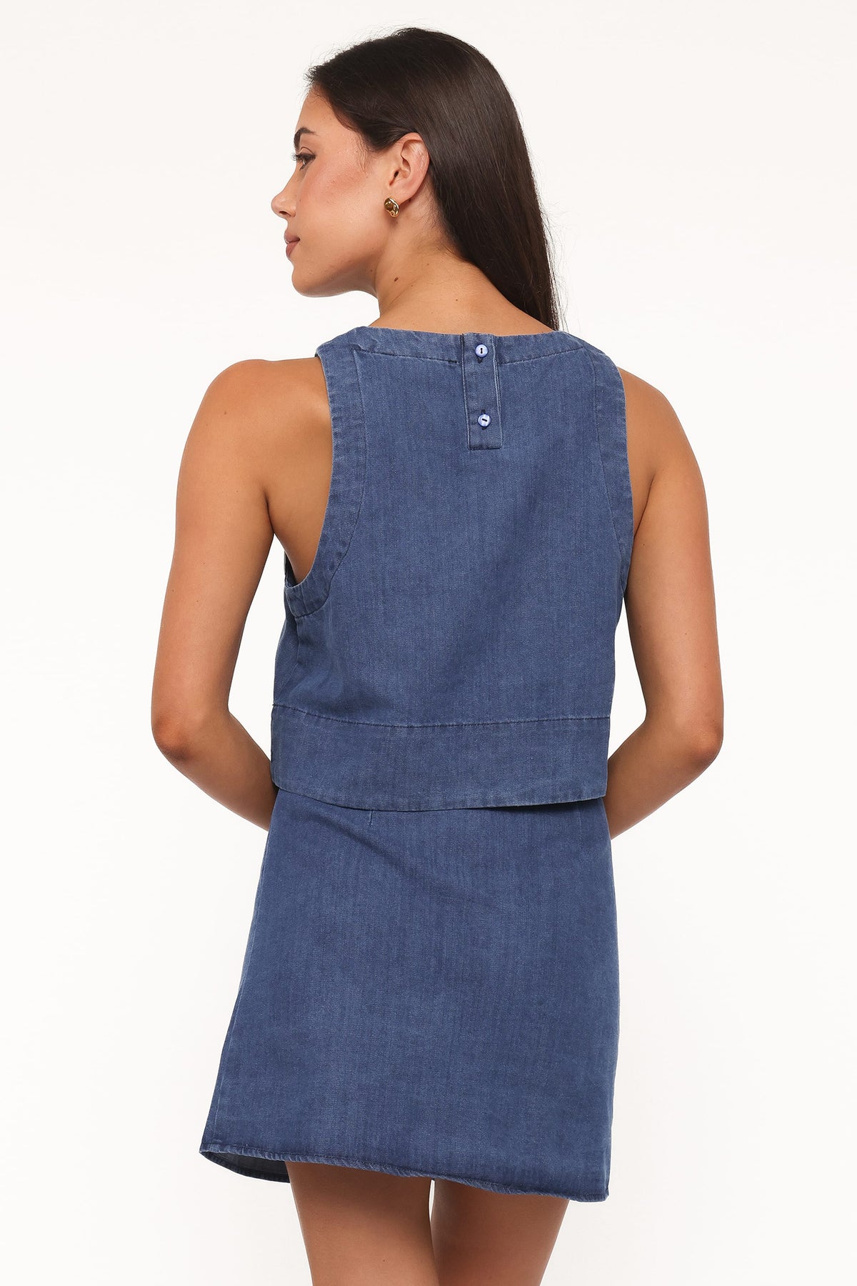Siena Top in Medium Wash Denim – view 4 of 6