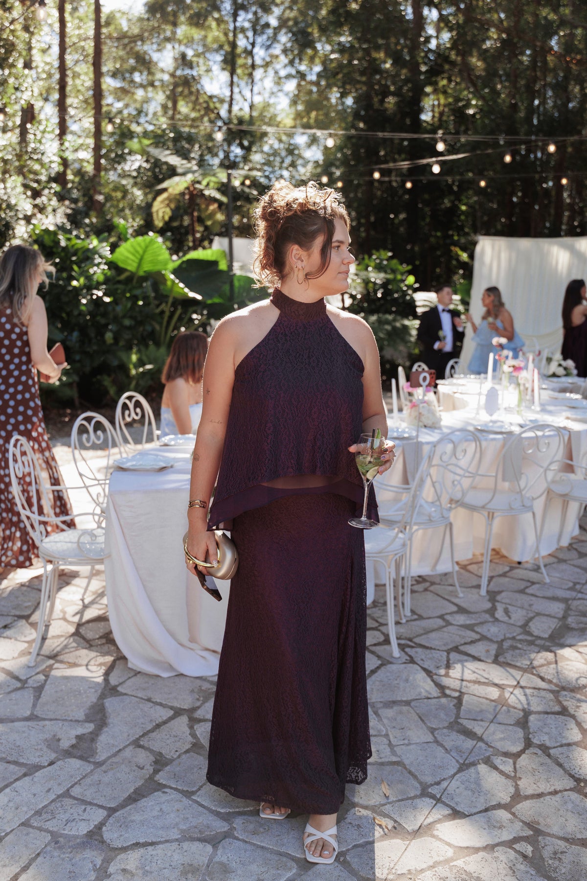 Tracy Halter Top in Plum Lace – view 8 of 8