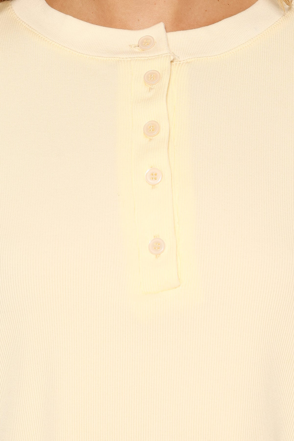 Walsh Knit Top in Butter Yellow – view 7 of 8