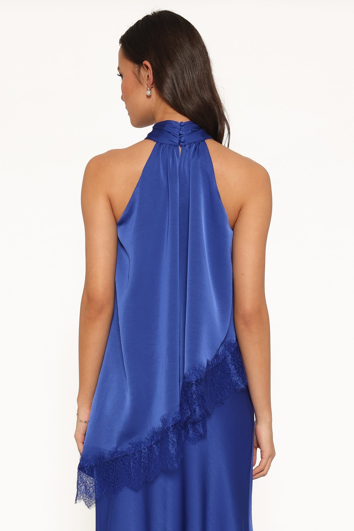 Zarni Halter Top in Lapis Blue – view 5 of 8