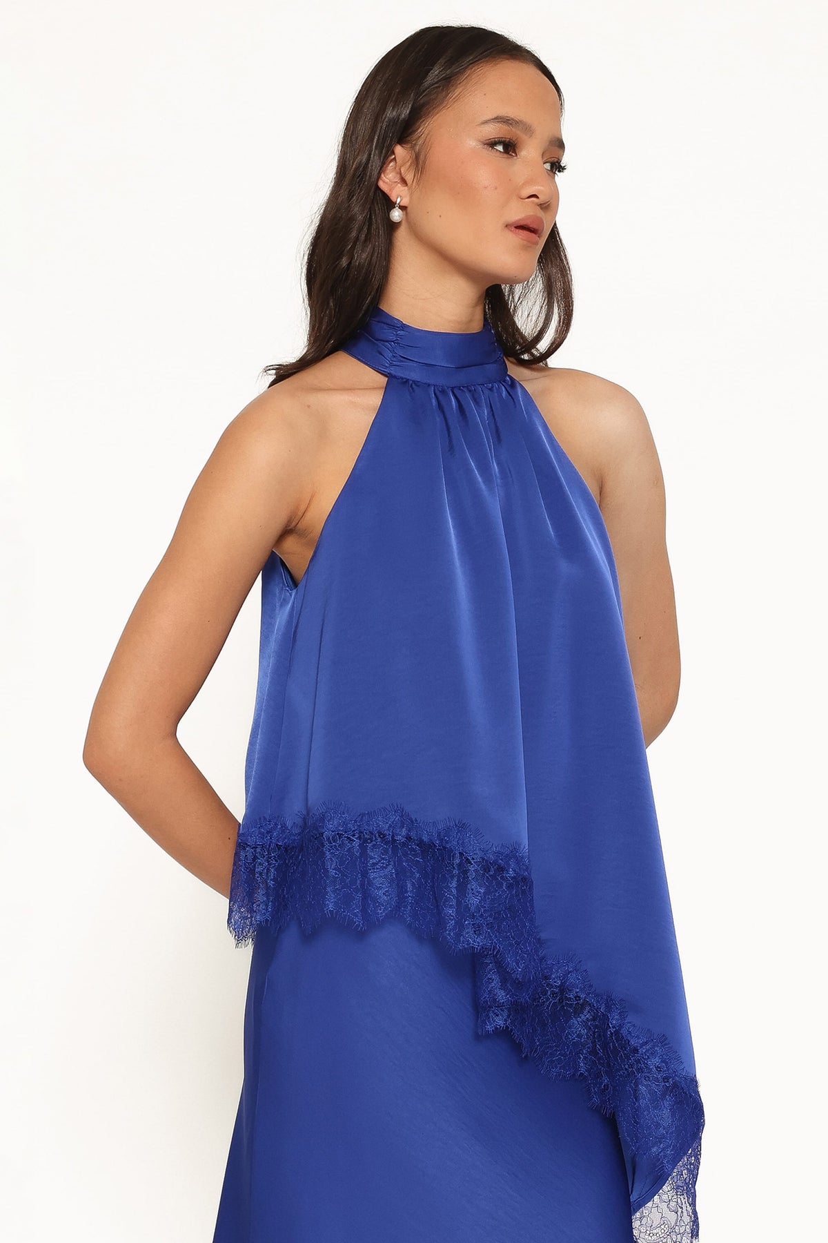 Zarni Halter Top in Lapis Blue – view 4 of 8