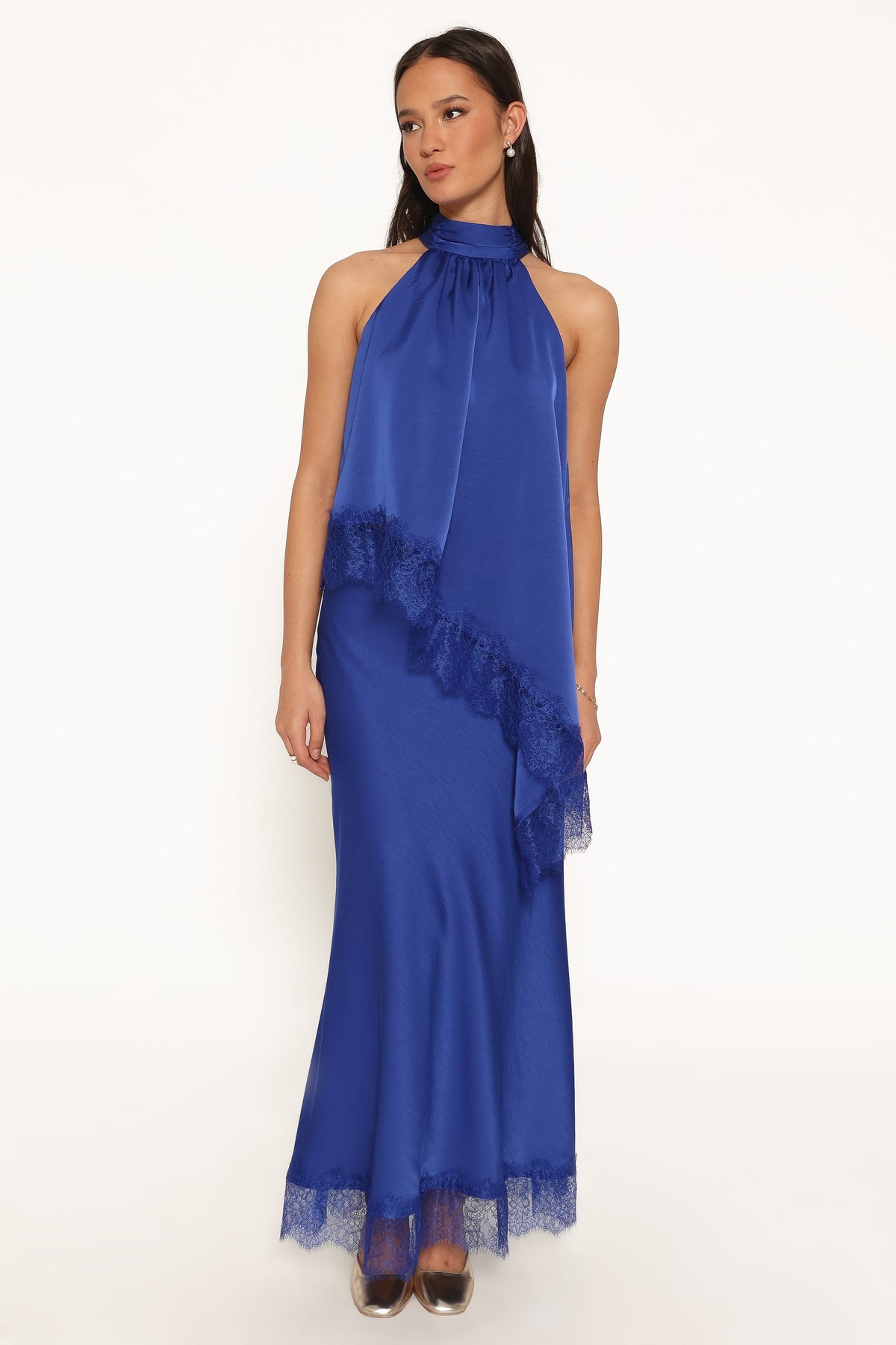 Zarni Halter Top in Lapis Blue – view 6 of 8