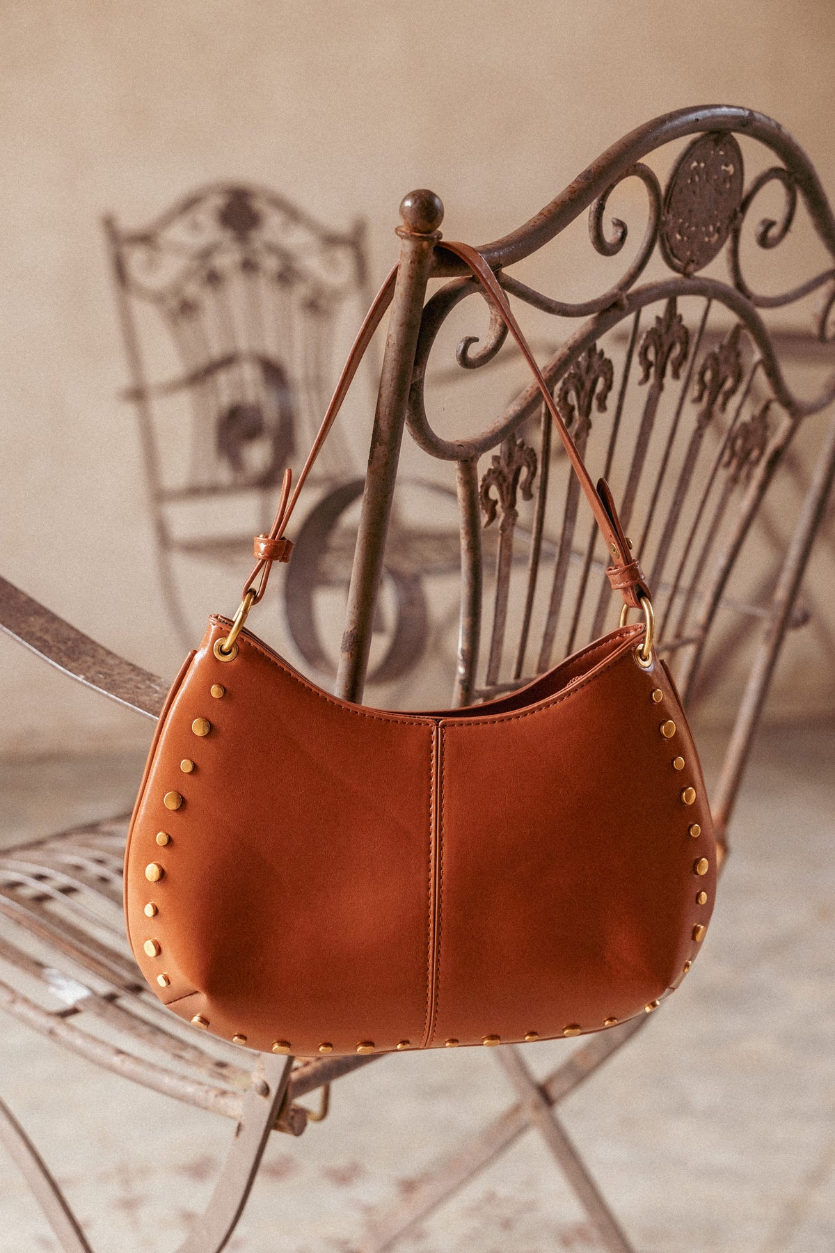 Celia Studded Bag in Tan – view 5 of 5