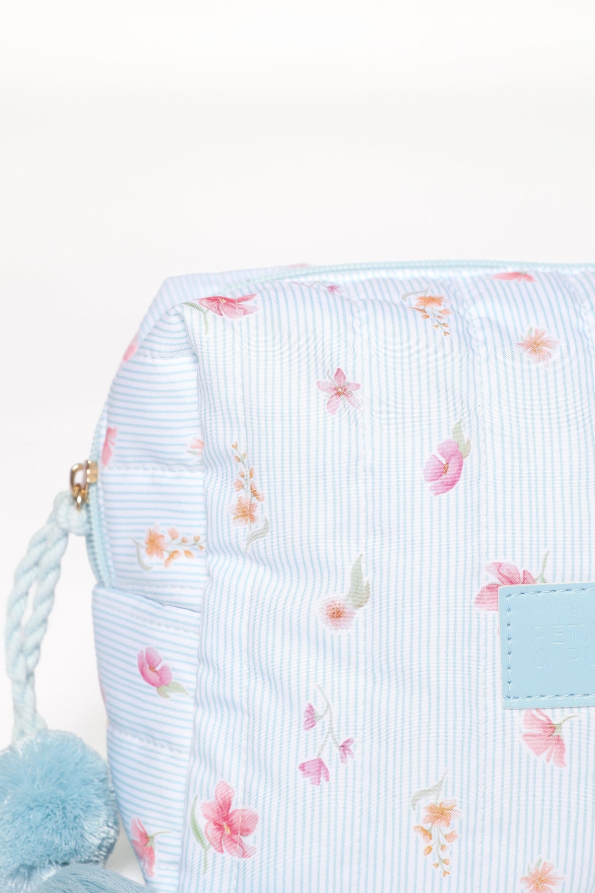 Cosmetic Case in Blue Garden Stripe – view 6 of 7