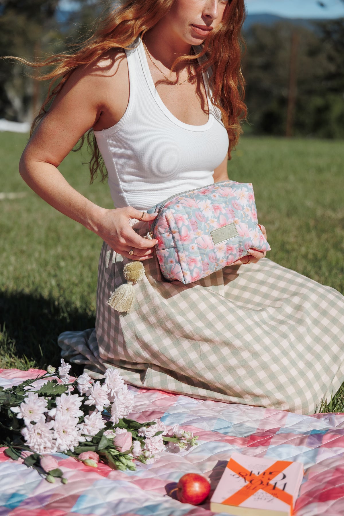 Cosmetic Case in Sage Wildflowers – view 7 of 7