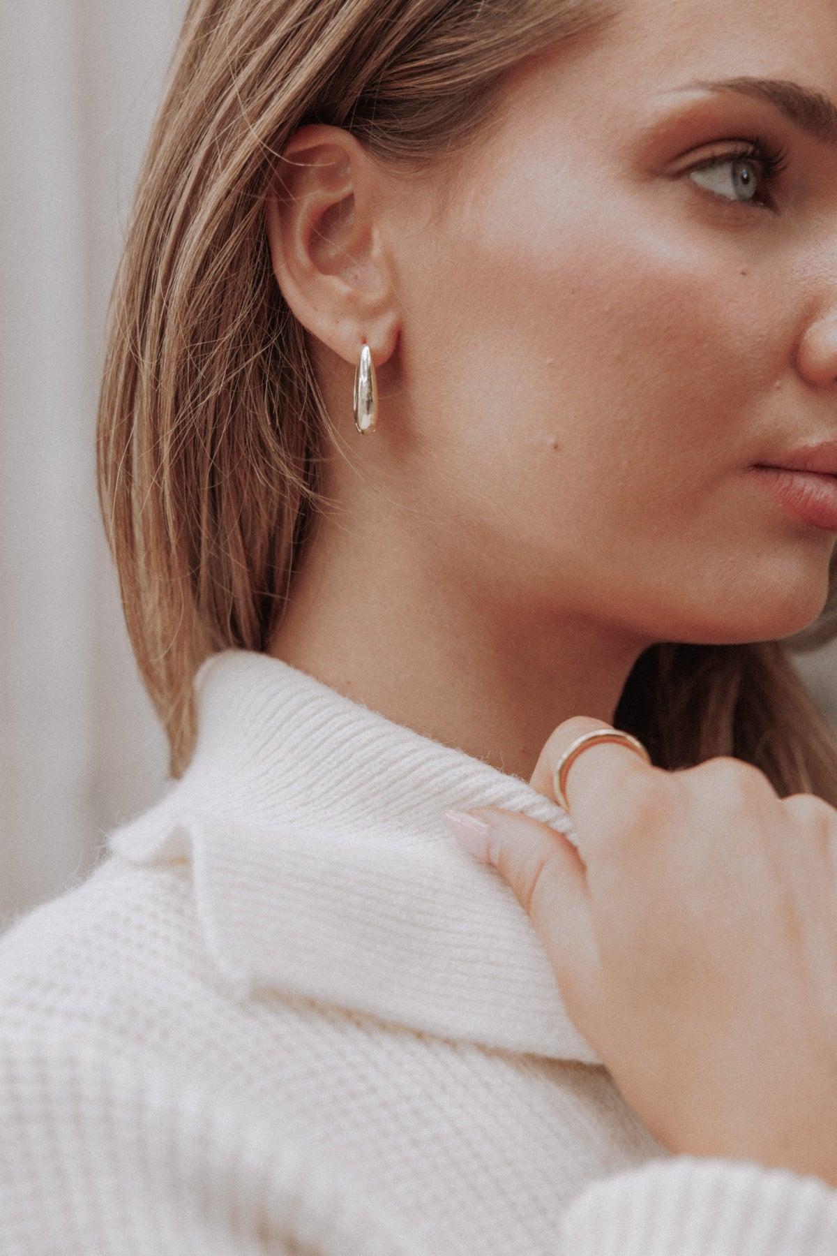 Farrow Loop Earrings in Gold – view 1 of 5