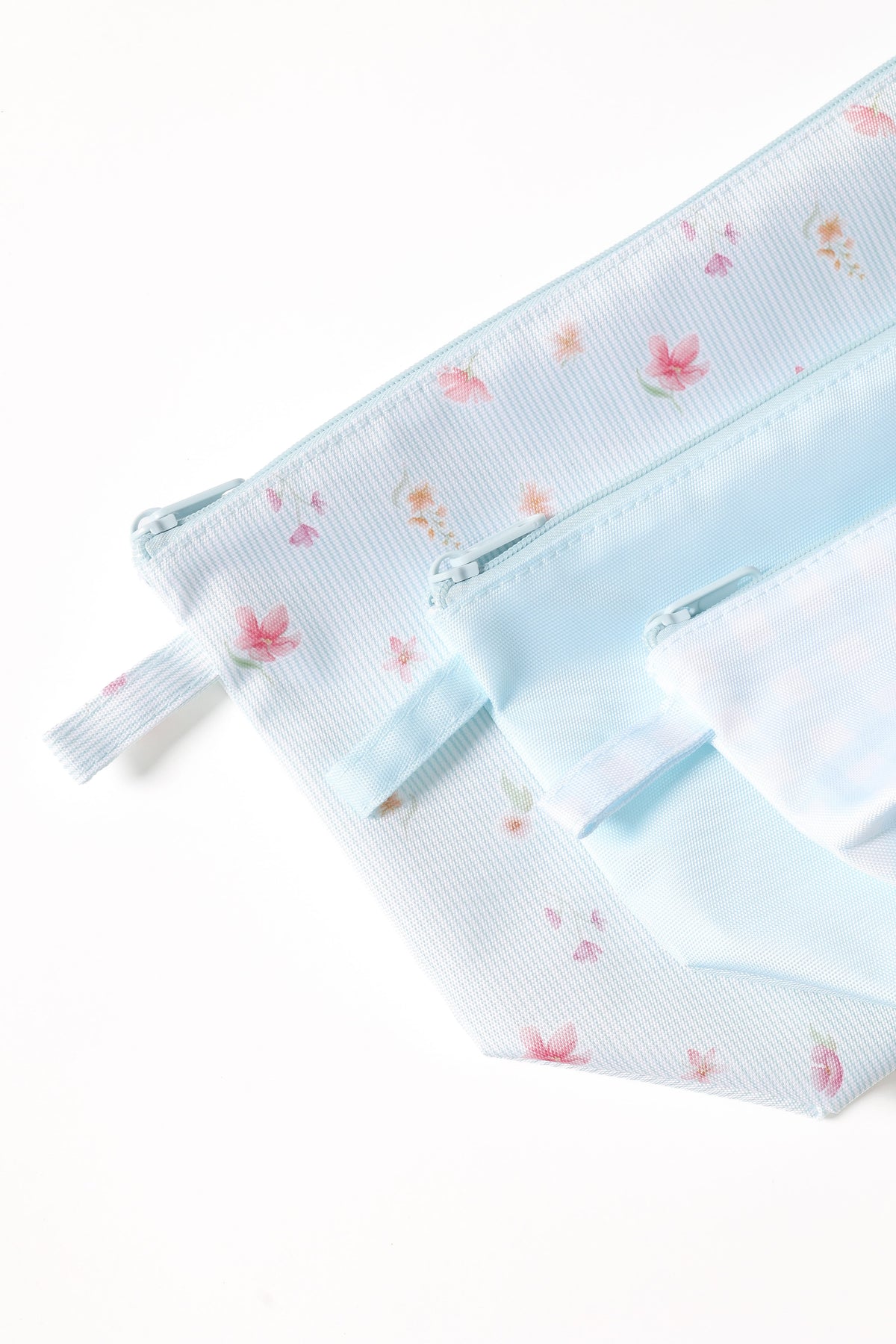 Handy Pouch Trio in Blue Garden Stripe – view 7 of 8