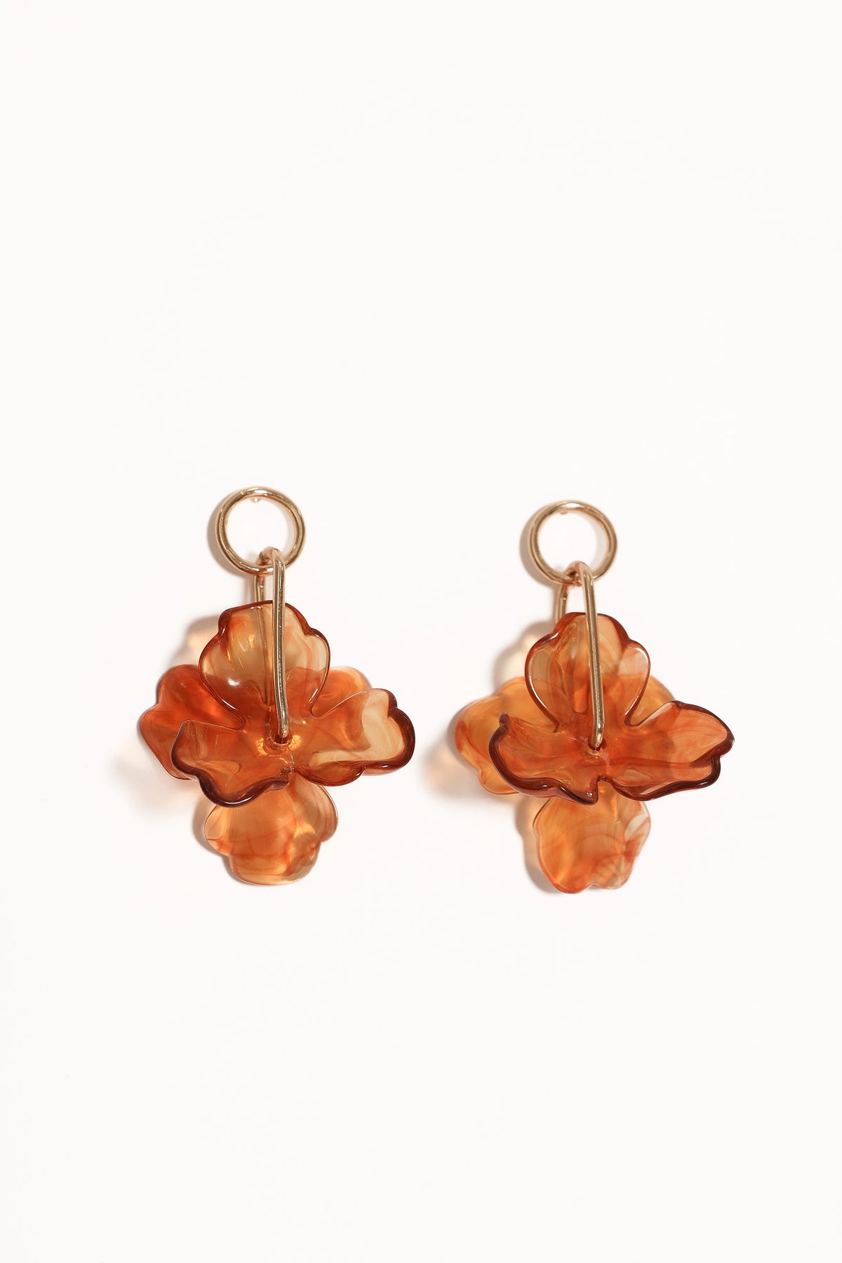 Katina Acrylic Earrings in Brown – view 2 of 4