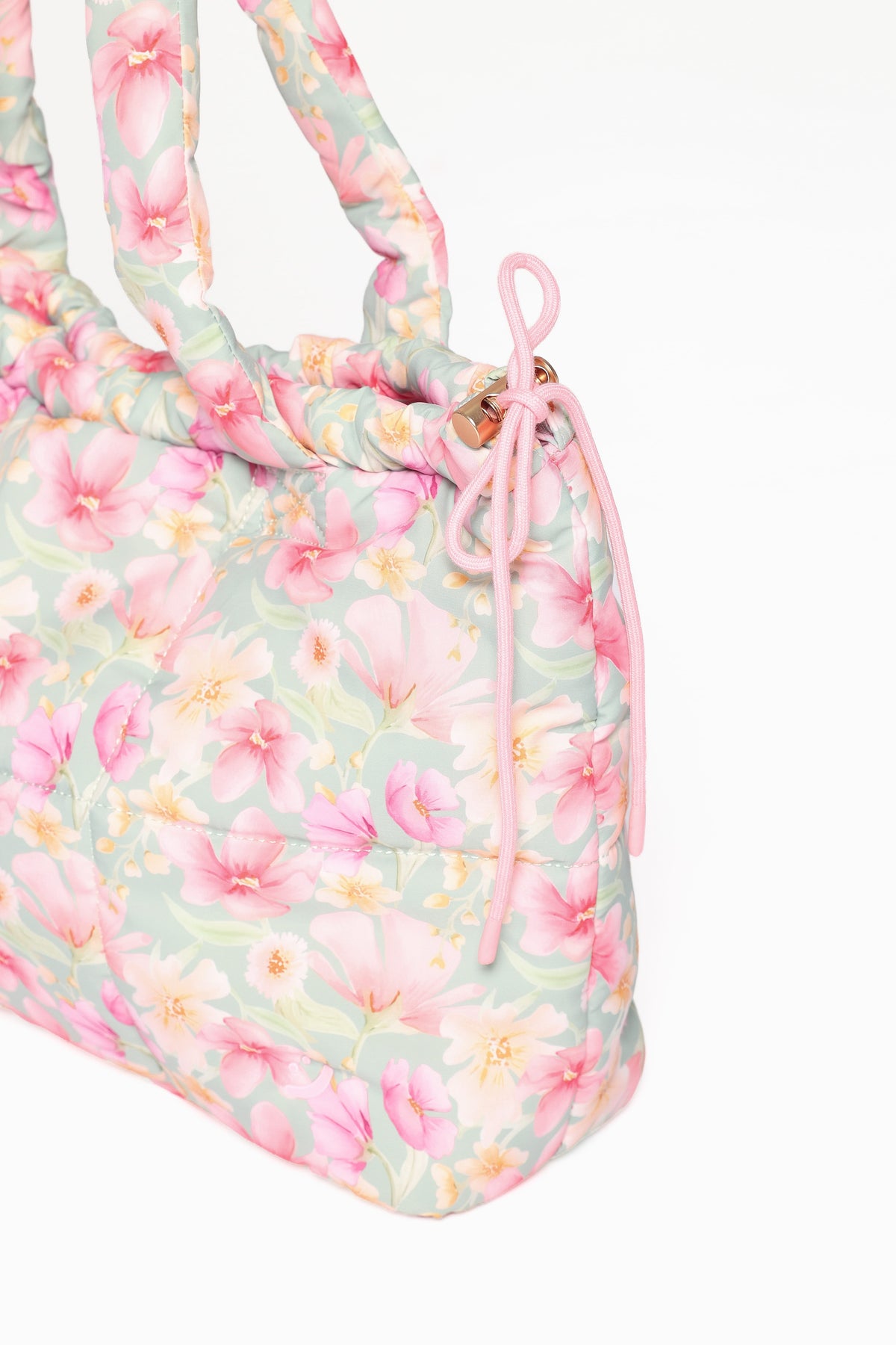 Marshmallow Midi Tote in Sage Wildflowers – view 8 of 10