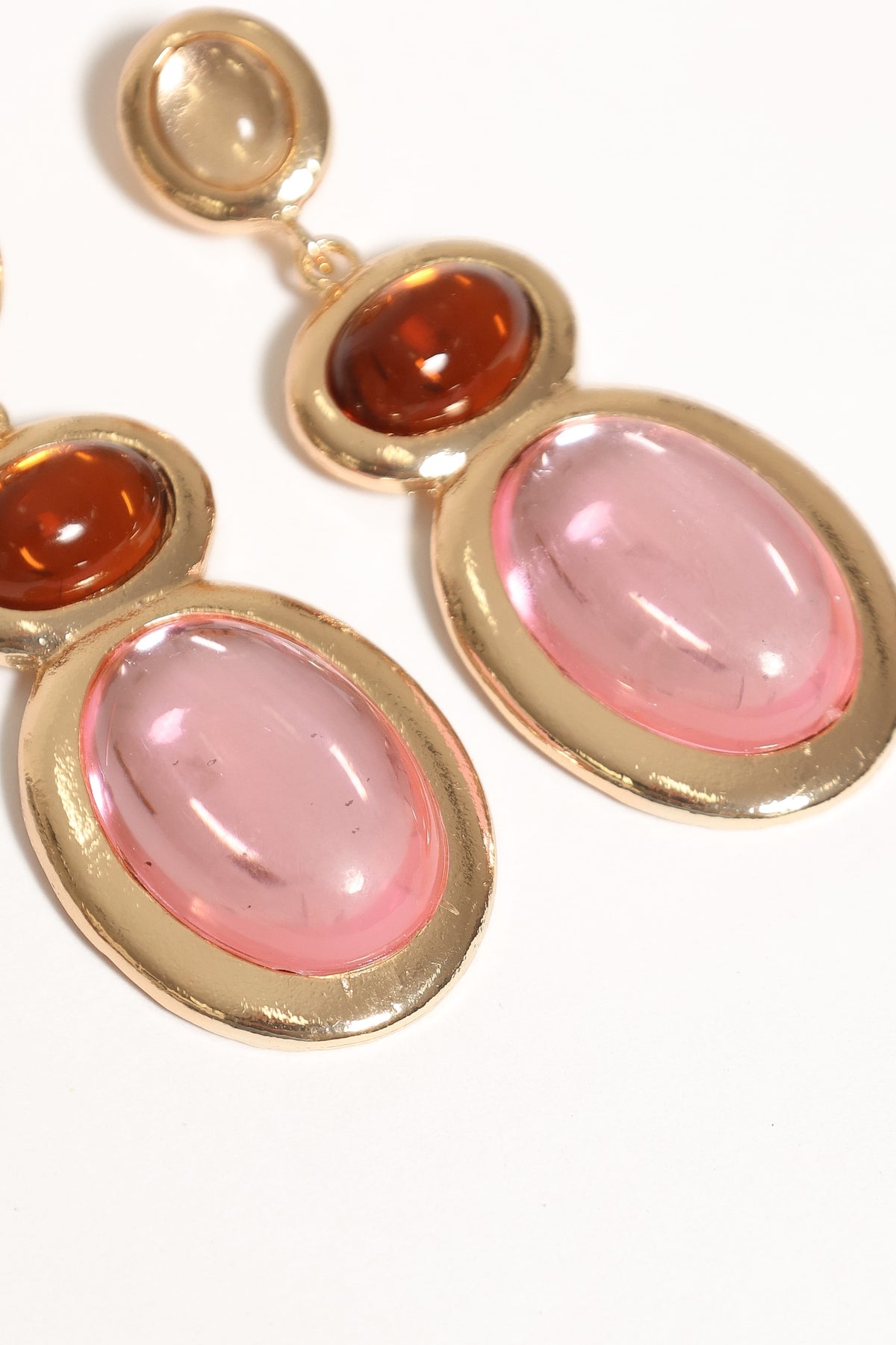 Rosabelle Drop Earrings in Pink Multi – view 3 of 3