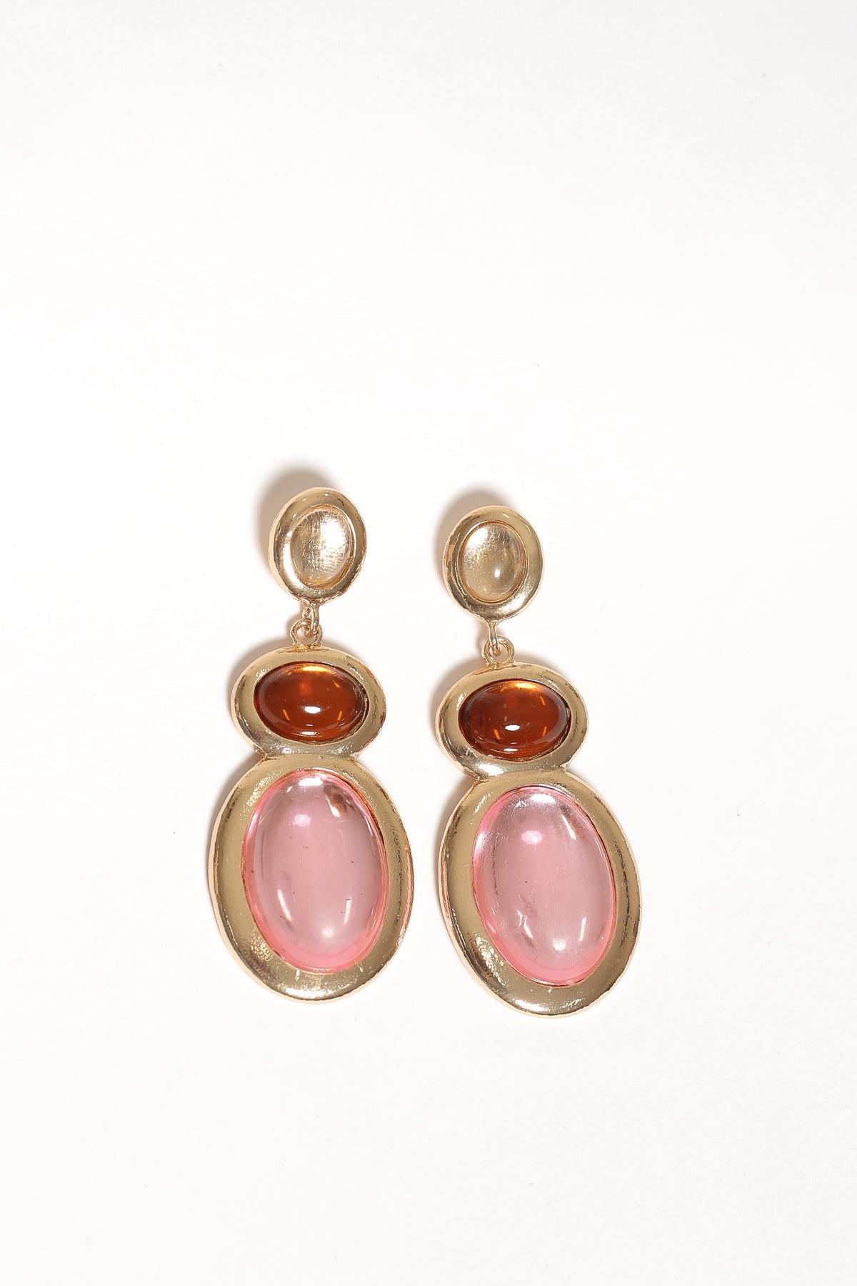 Rosabelle Drop Earrings in Pink Multi – view 2 of 3