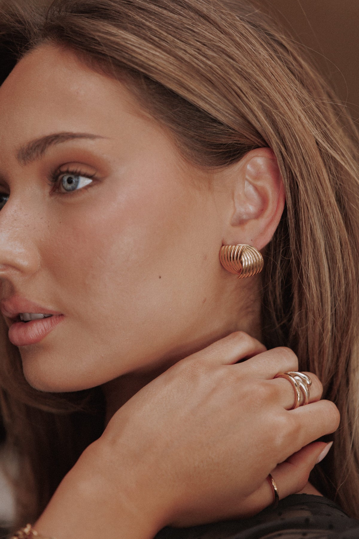 Sinclair Earrings in Gold – view 1 of 4