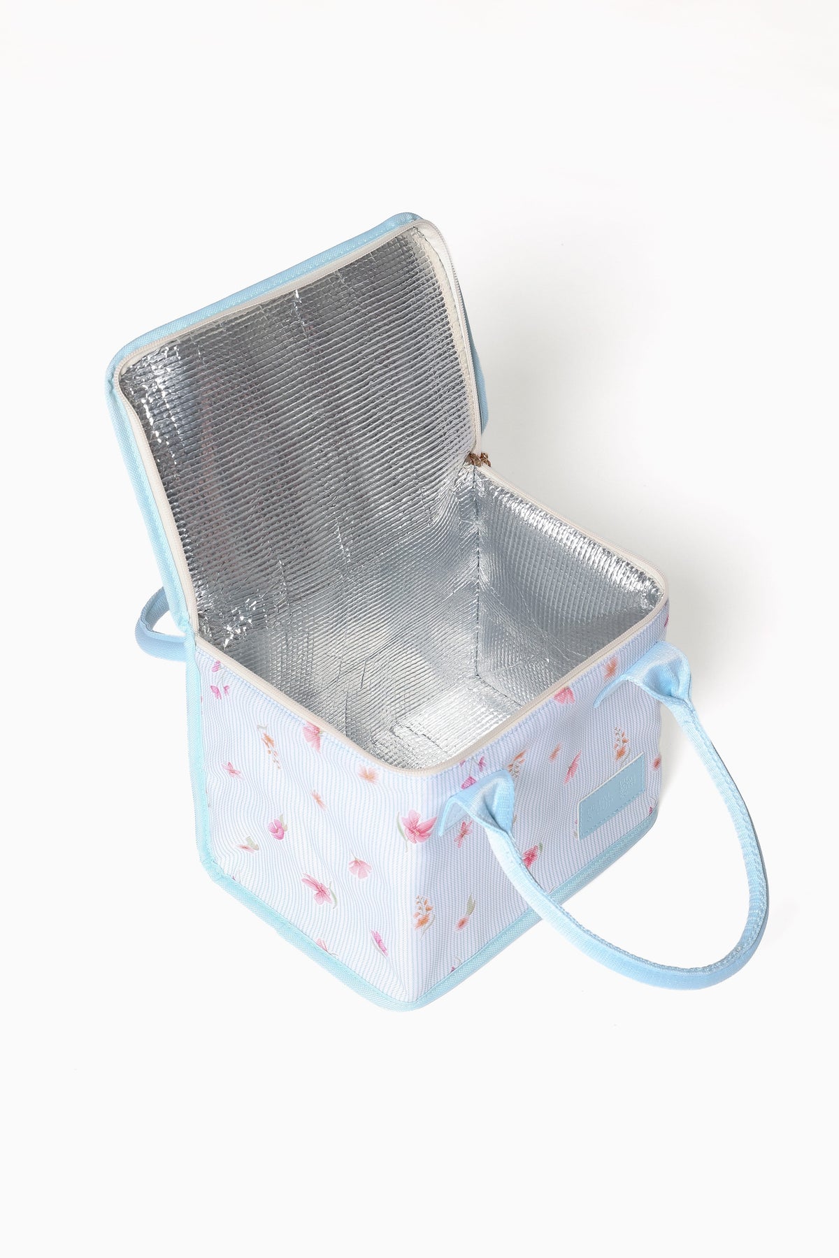 The Graze Lunch Bag in Blue Garden Stripe – view 3 of 7