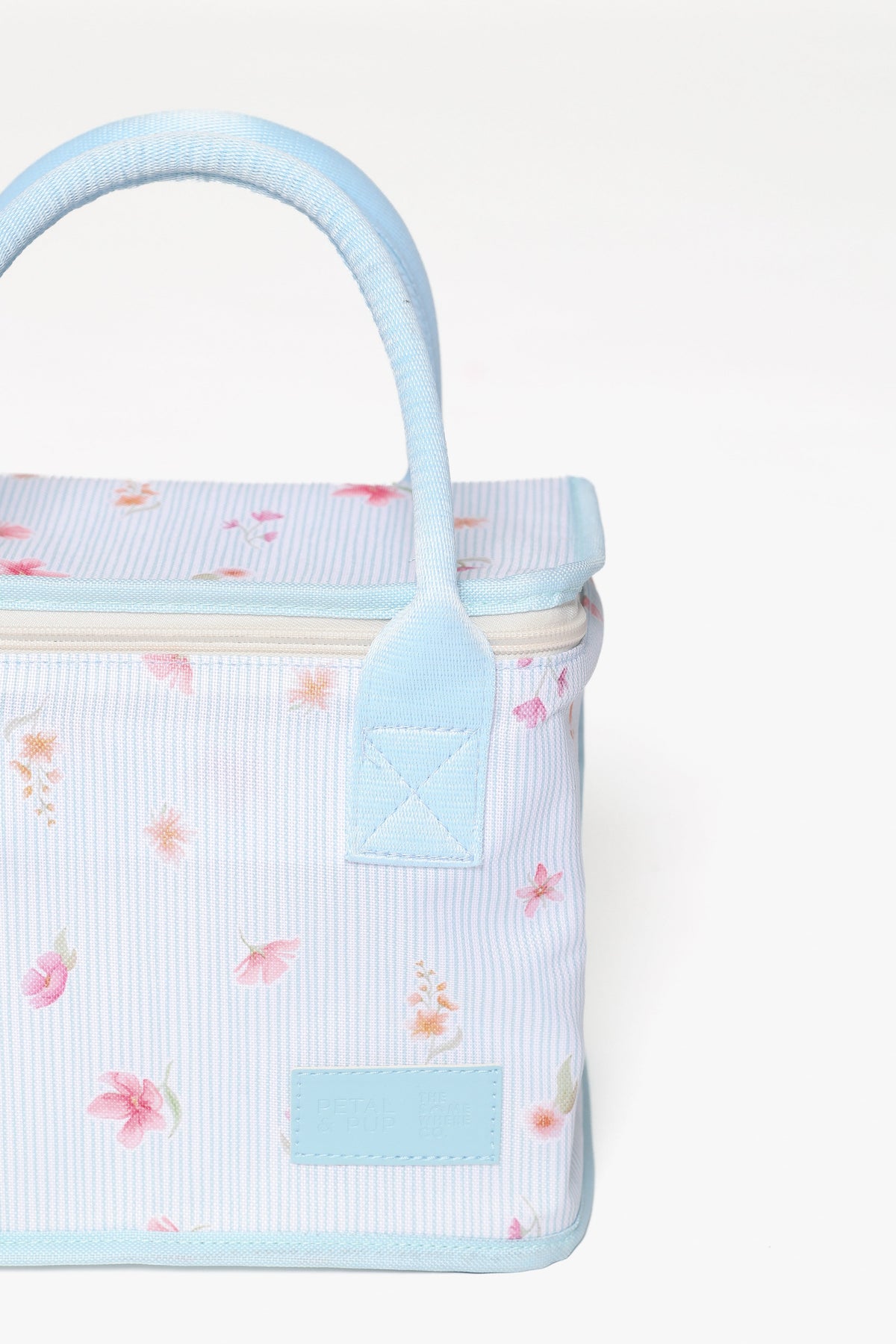 The Graze Lunch Bag in Blue Garden Stripe – view 6 of 7