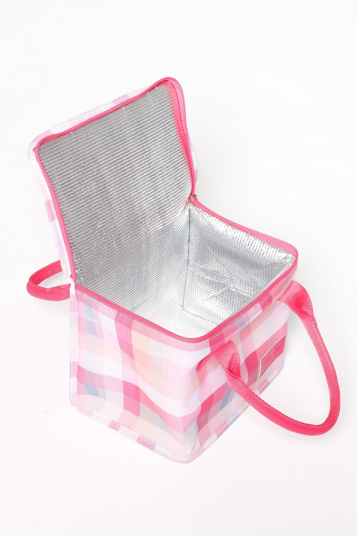 The Graze Lunch Bag in Pink Picnic Plaid – view 3 of 7