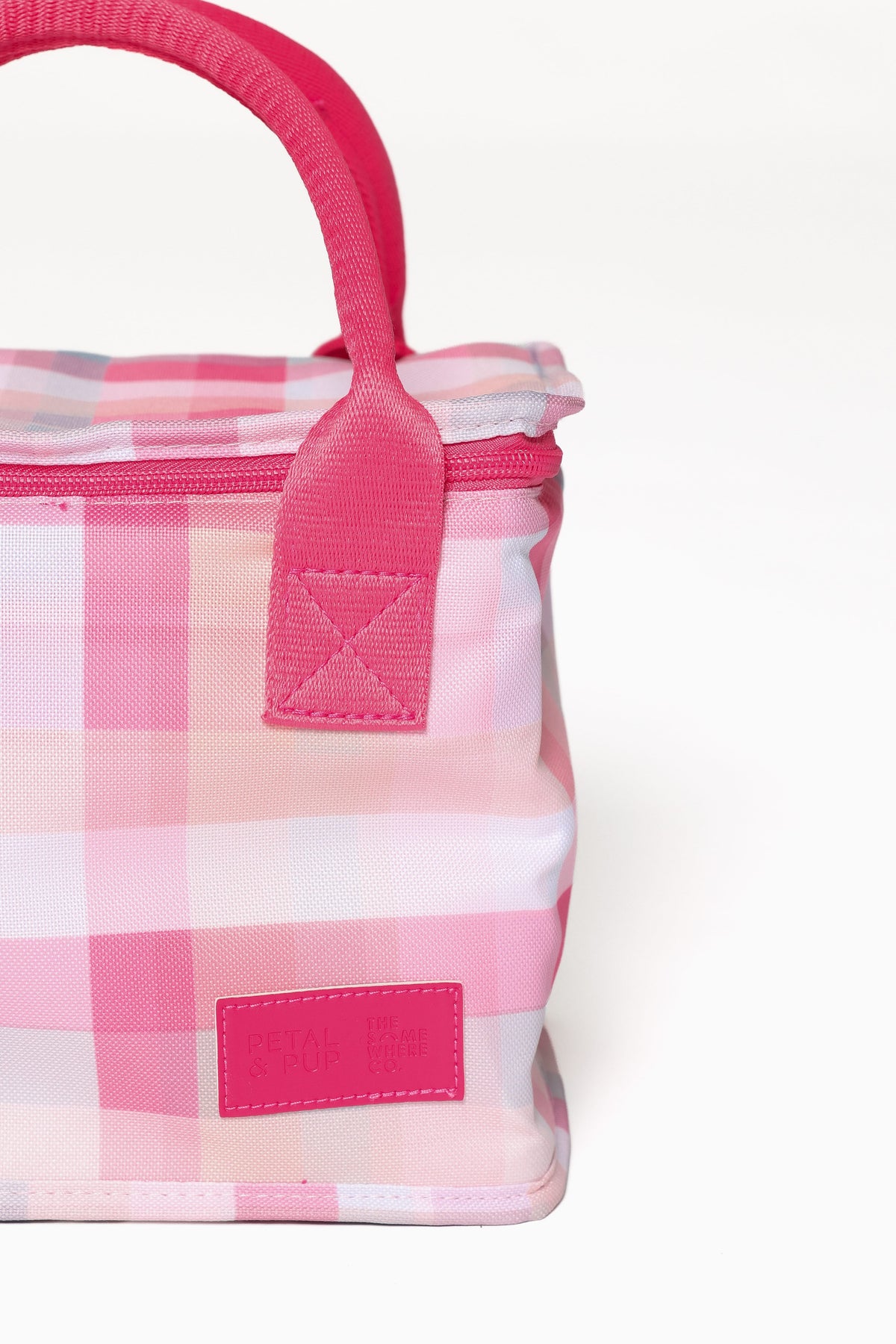 The Graze Lunch Bag in Pink Picnic Plaid – view 6 of 7