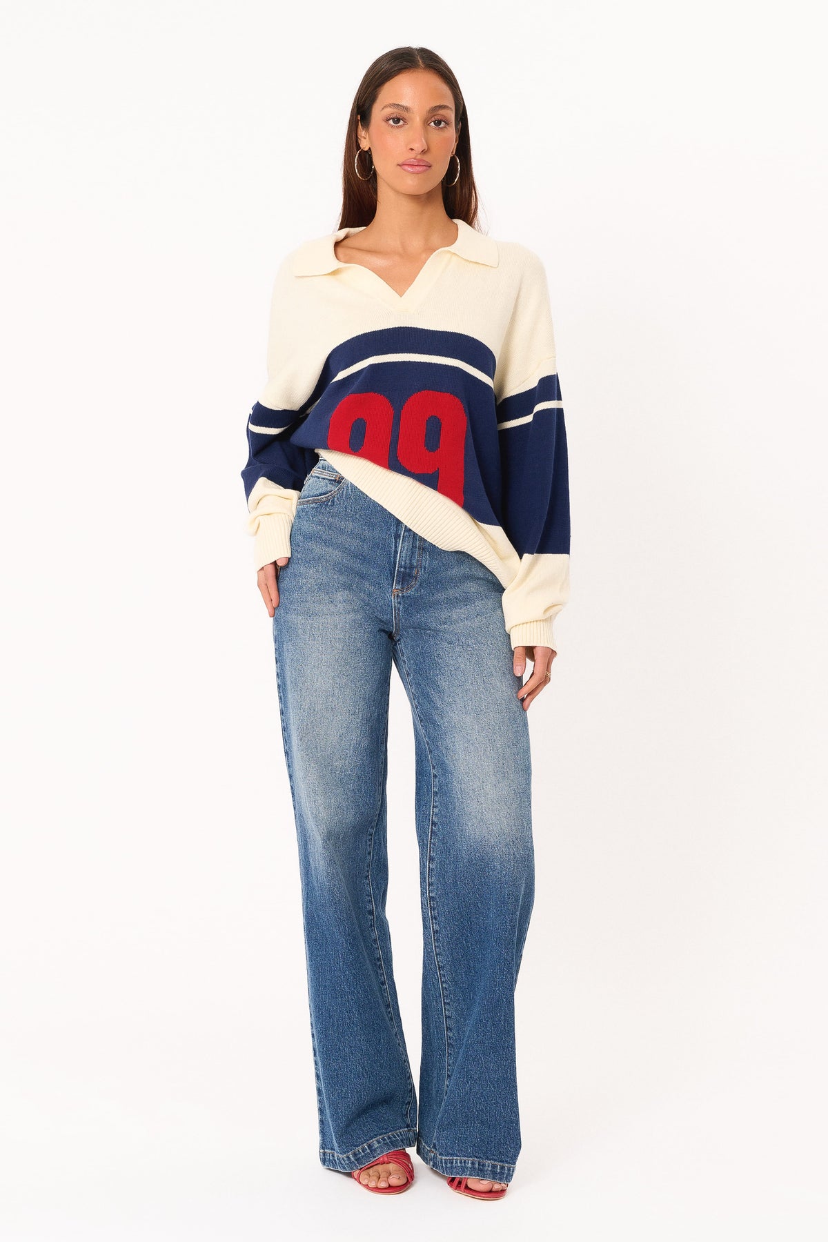 Abrand 94 Wide Leg Jeans in Kaley – view 1 of 4