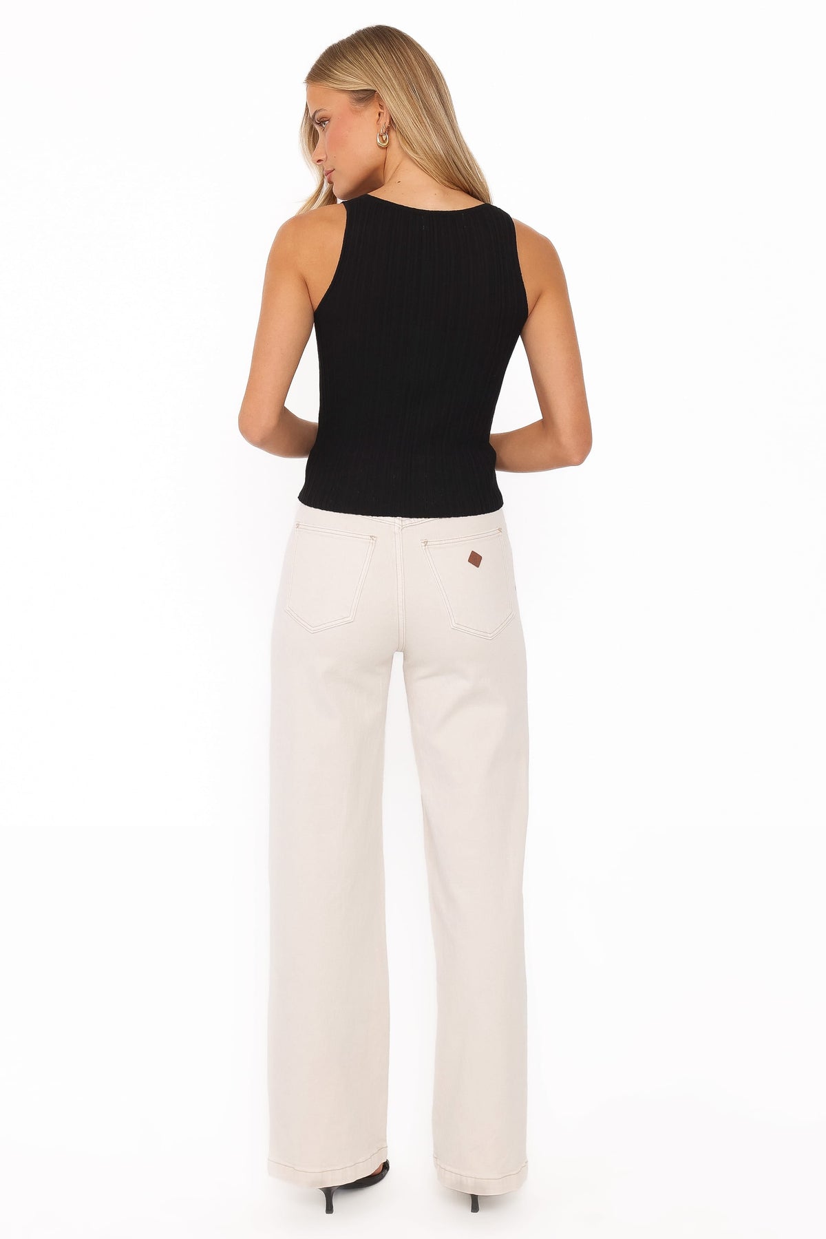 Abrand 94 Wide Leg Jeans in Vanilla – view 4 of 5