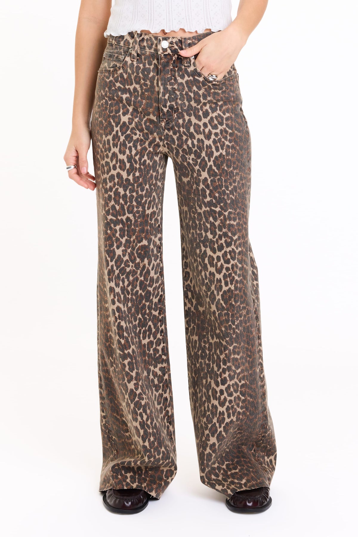 Daze Far Out Wide Leg Denim in Cool Cat – view 1 of 3