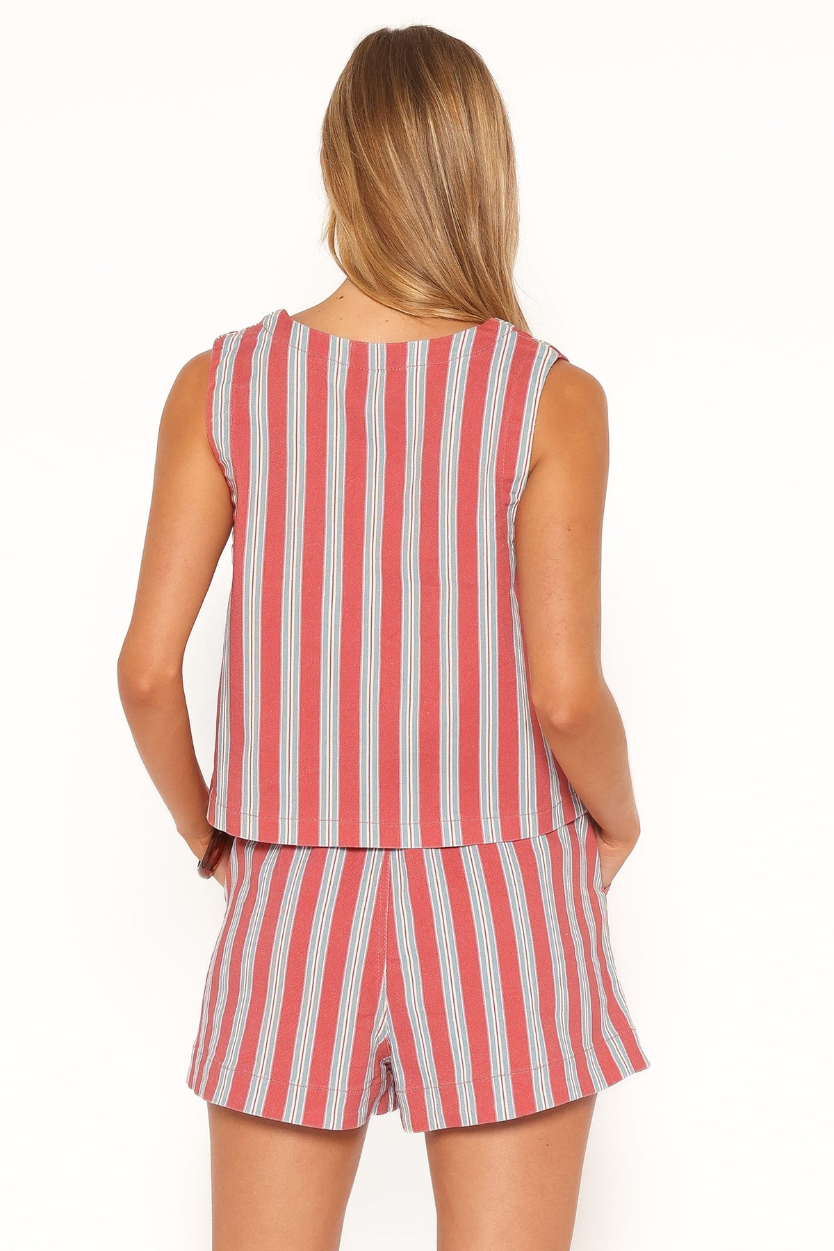 Marinda Short in Red Stripe – view 4 of 7