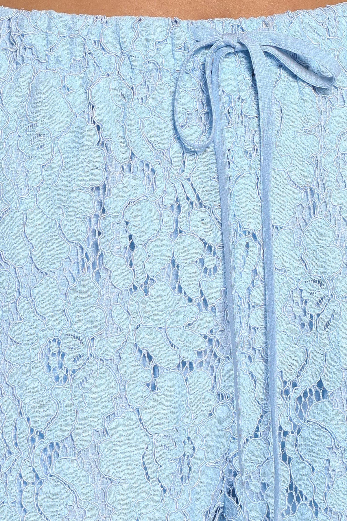 Sabina Lace Wide Leg Pant in Baby Blue – view 6 of 6