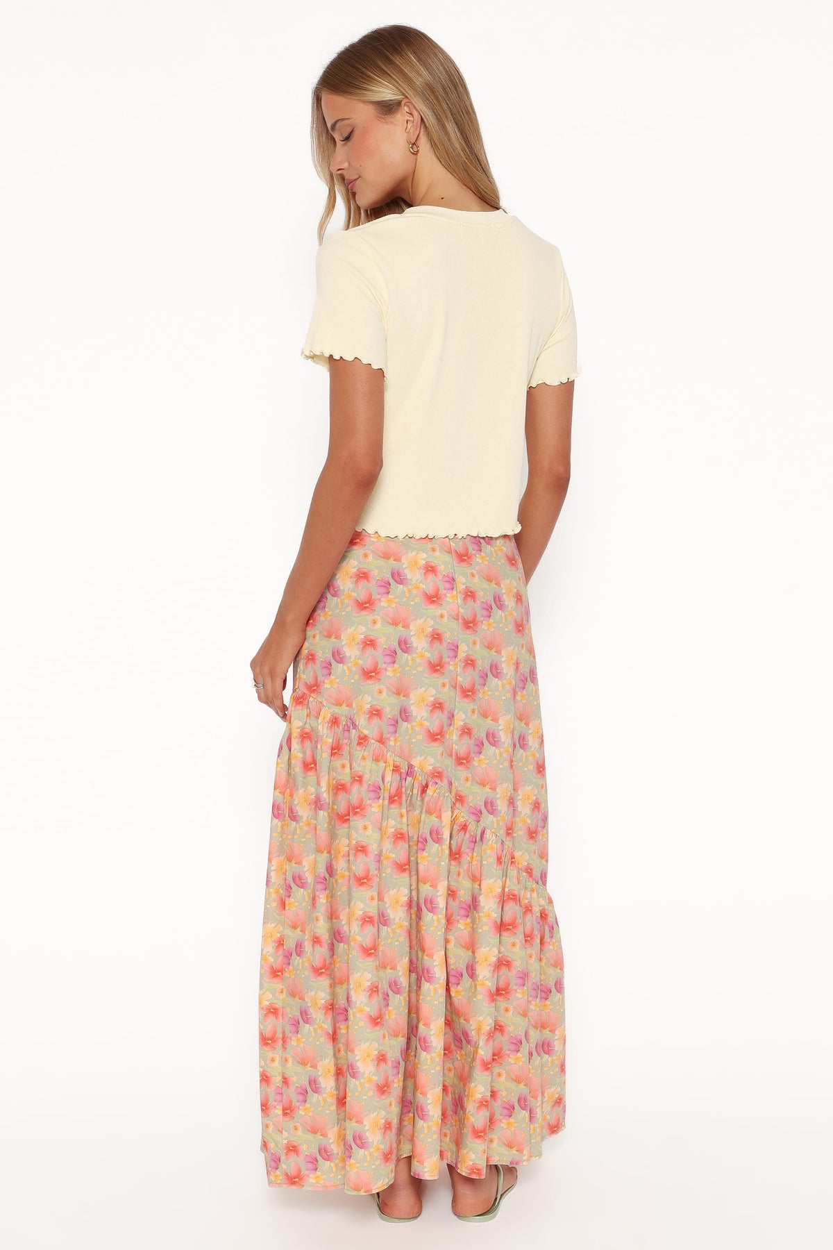 Shelbie Maxi Skirt in Sage Wildflower – view 5 of 8