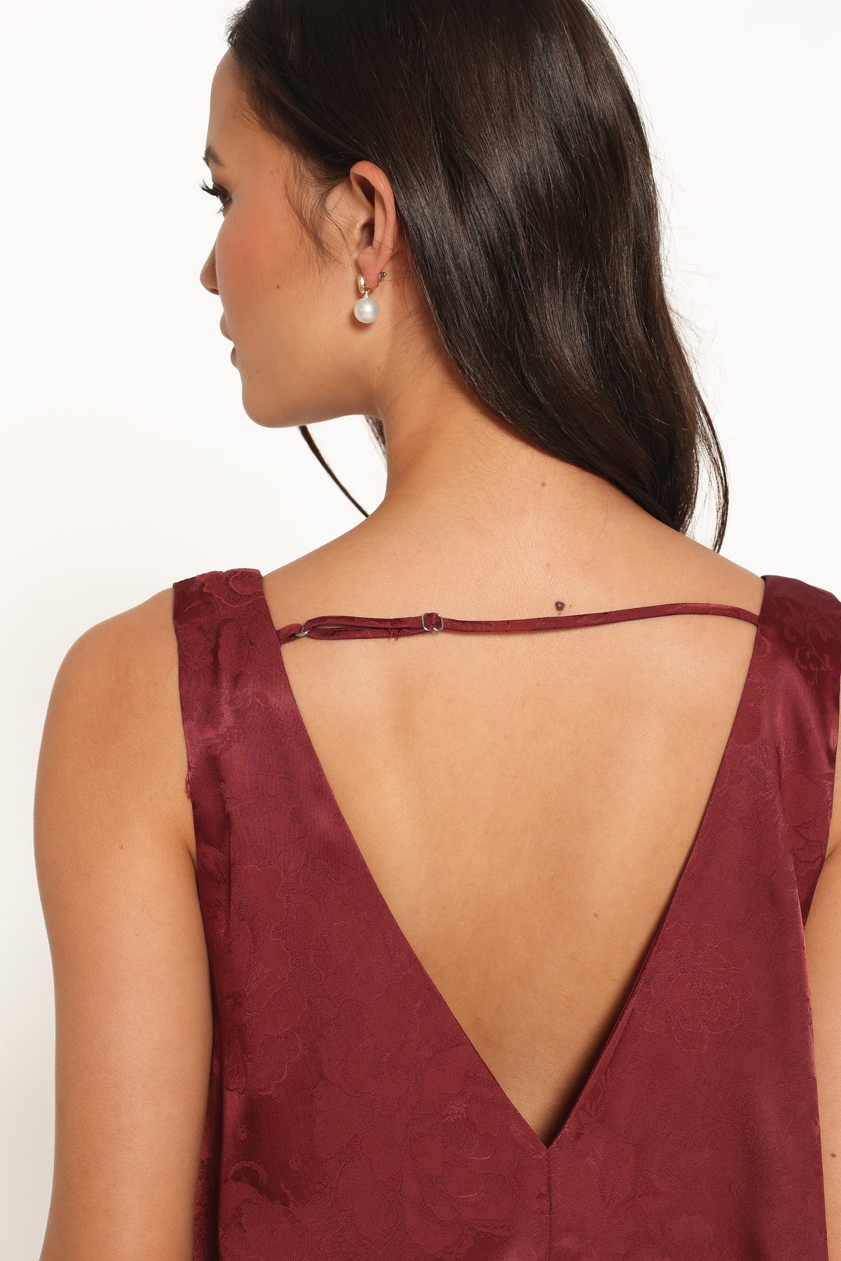 Aeryn Maxi Dress in Burgundy – view 6 of 9
