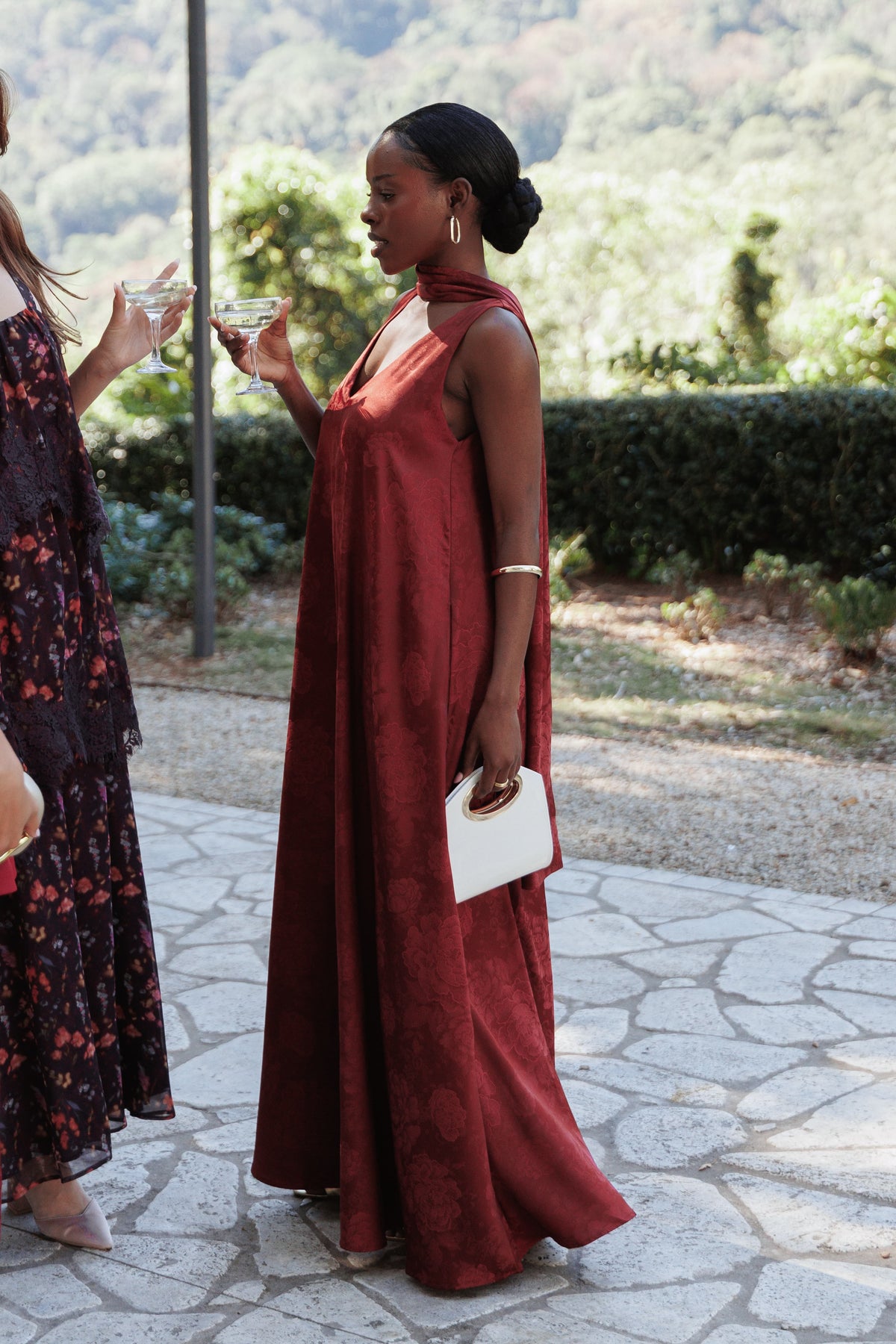 Aeryn Maxi Dress in Burgundy – view 1 of 9