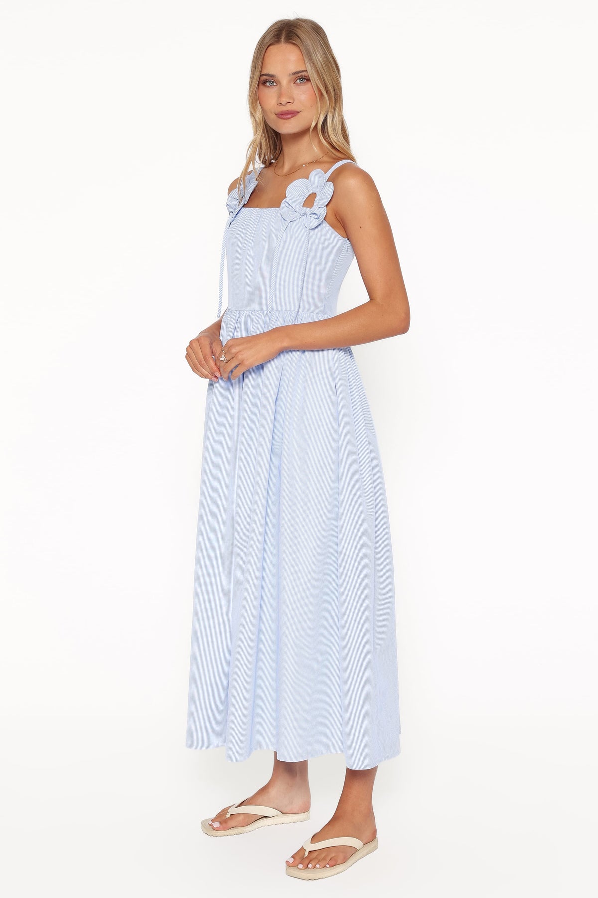 Alden Maxi Dress in Baby Blue Gingham – view 4 of 8