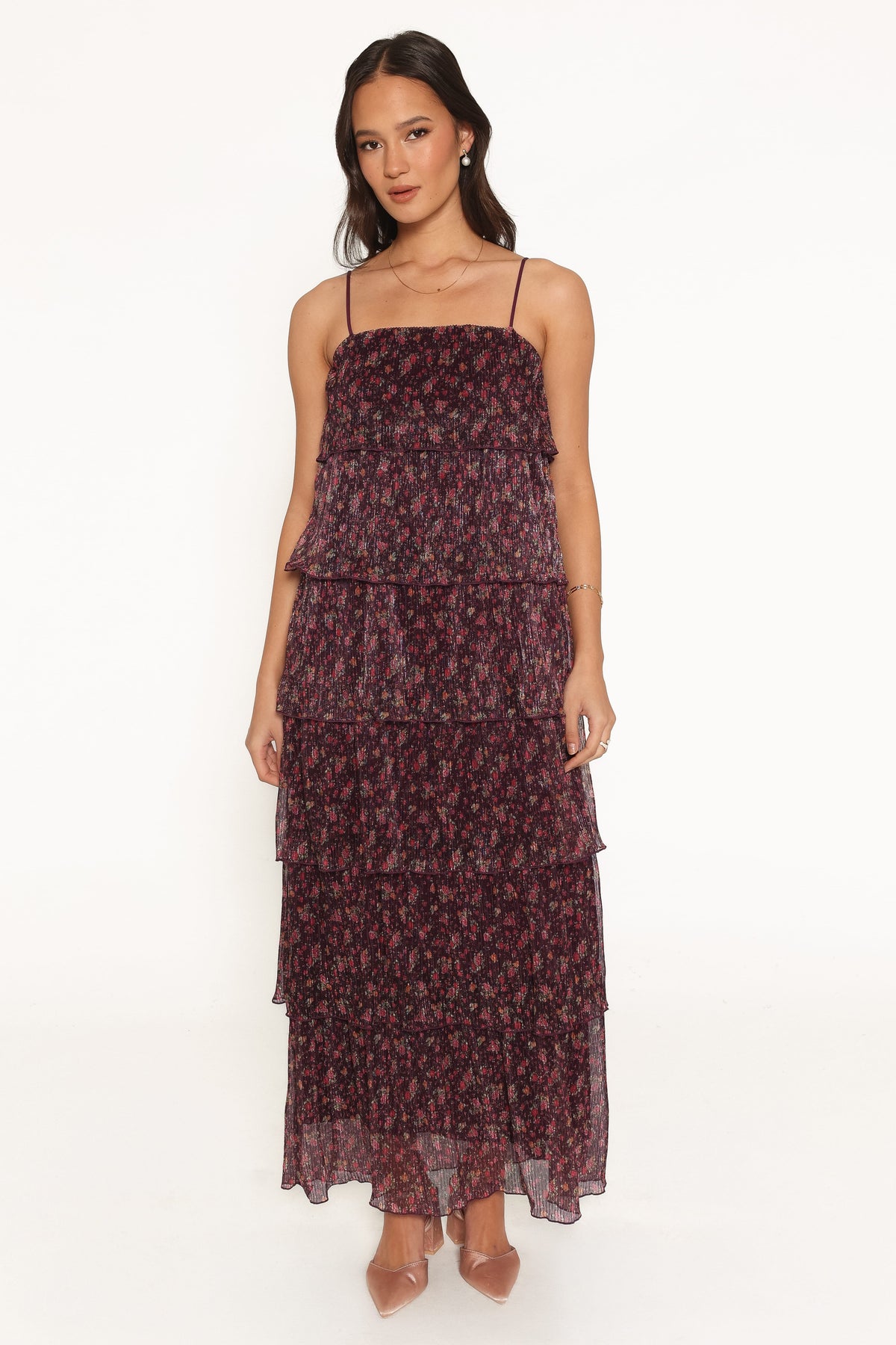 Alinae Maxi Dress in Purple Floral – view 2 of 7