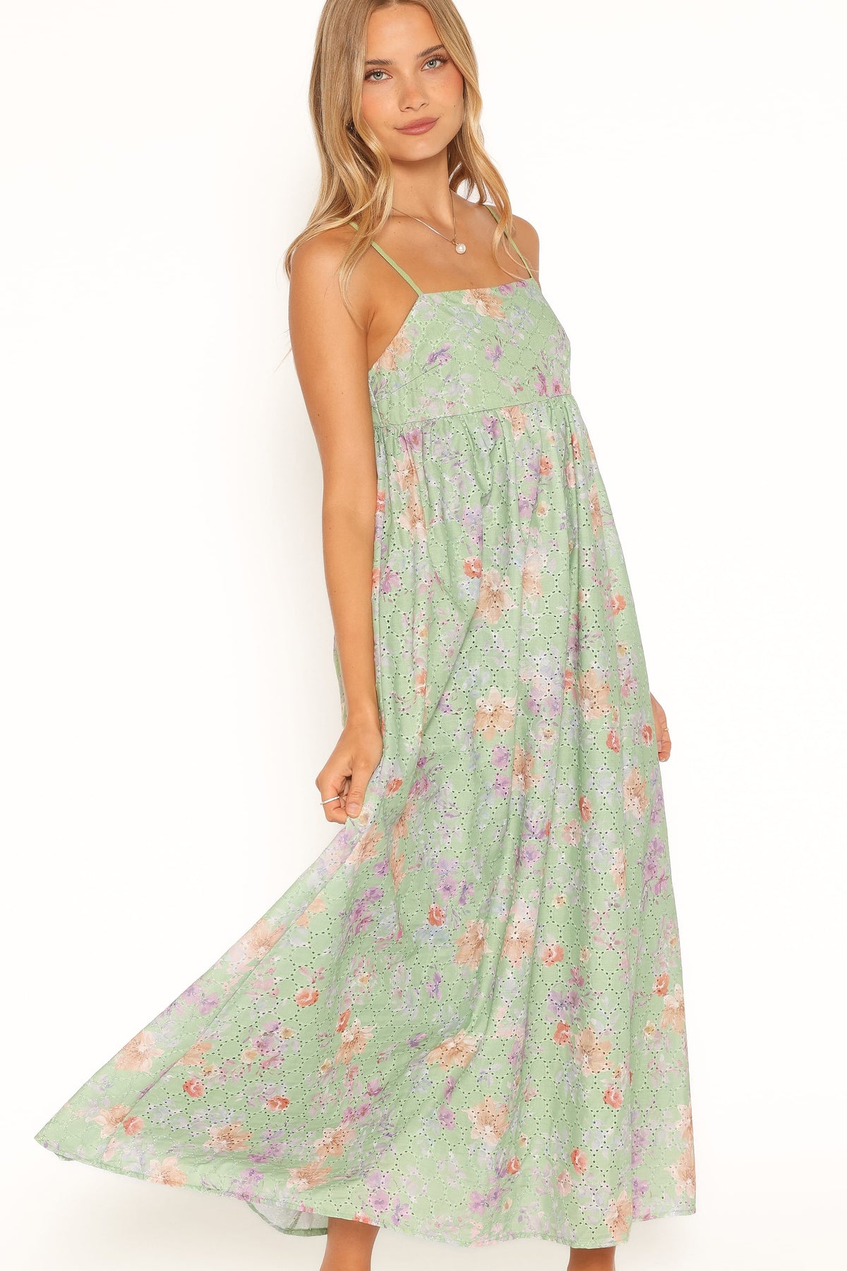 Alyah Maxi Dress in Green Floral – view 1 of 6