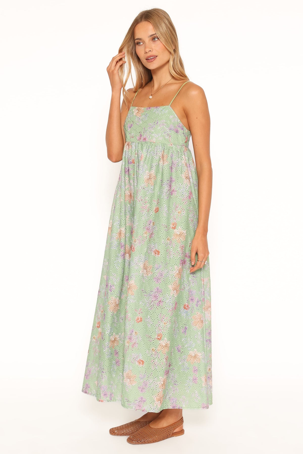 Alyah Maxi Dress in Green Floral – view 3 of 6